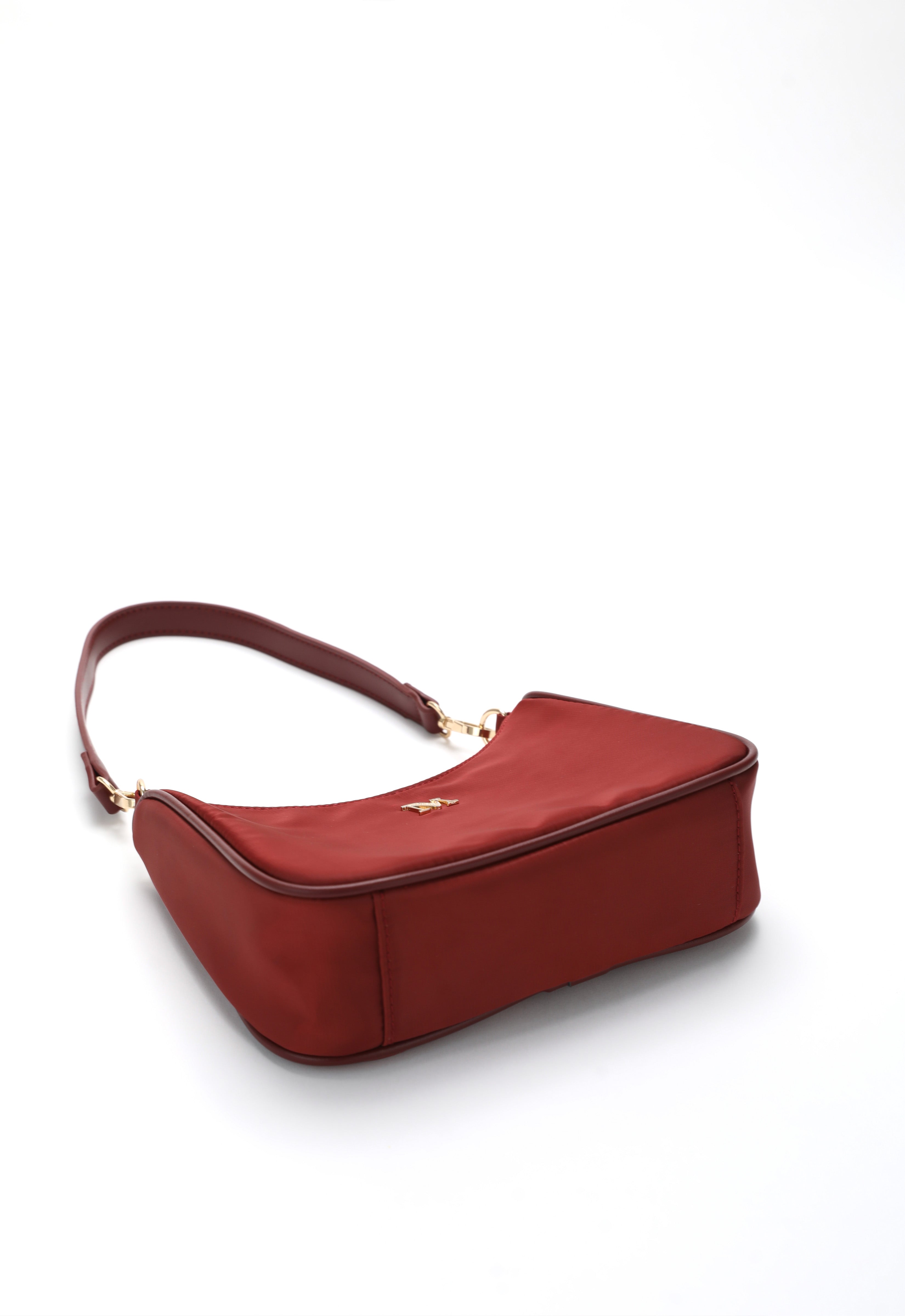 RHEA BAGUETTE BAG - MAROON