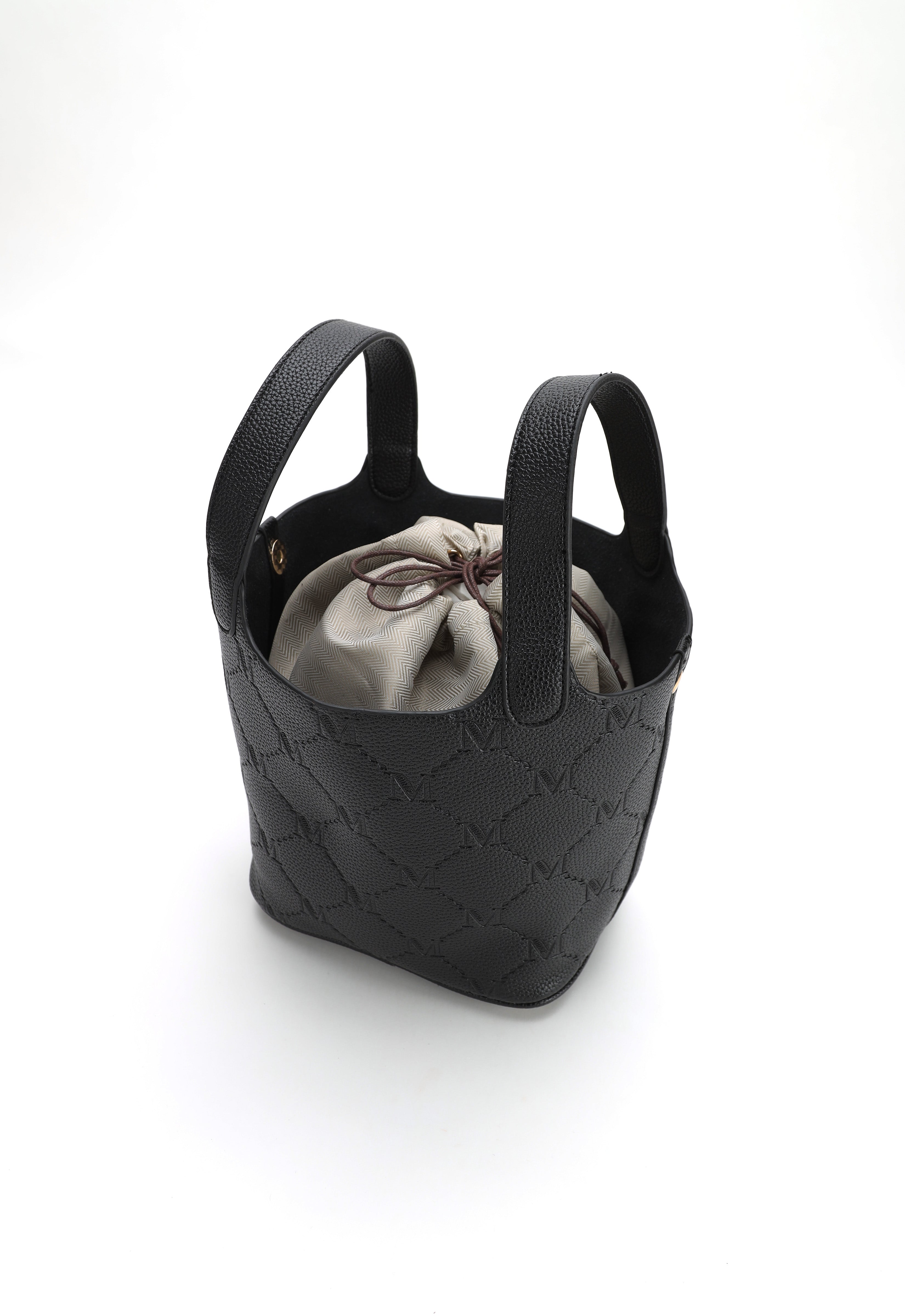 NOARA BUCKET BAG - BLACK