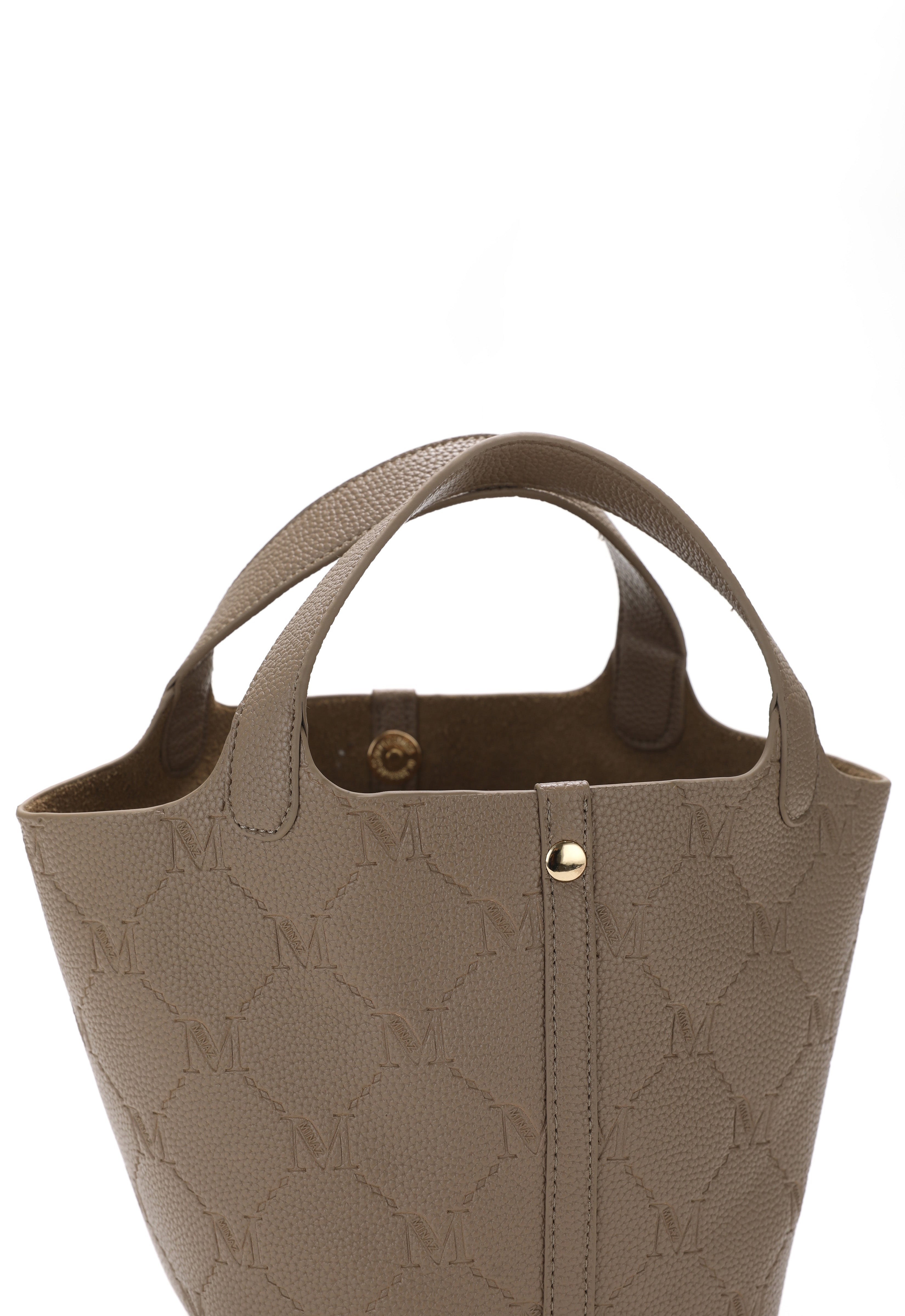 NOARA BUCKET BAG - LIGHT BROWN