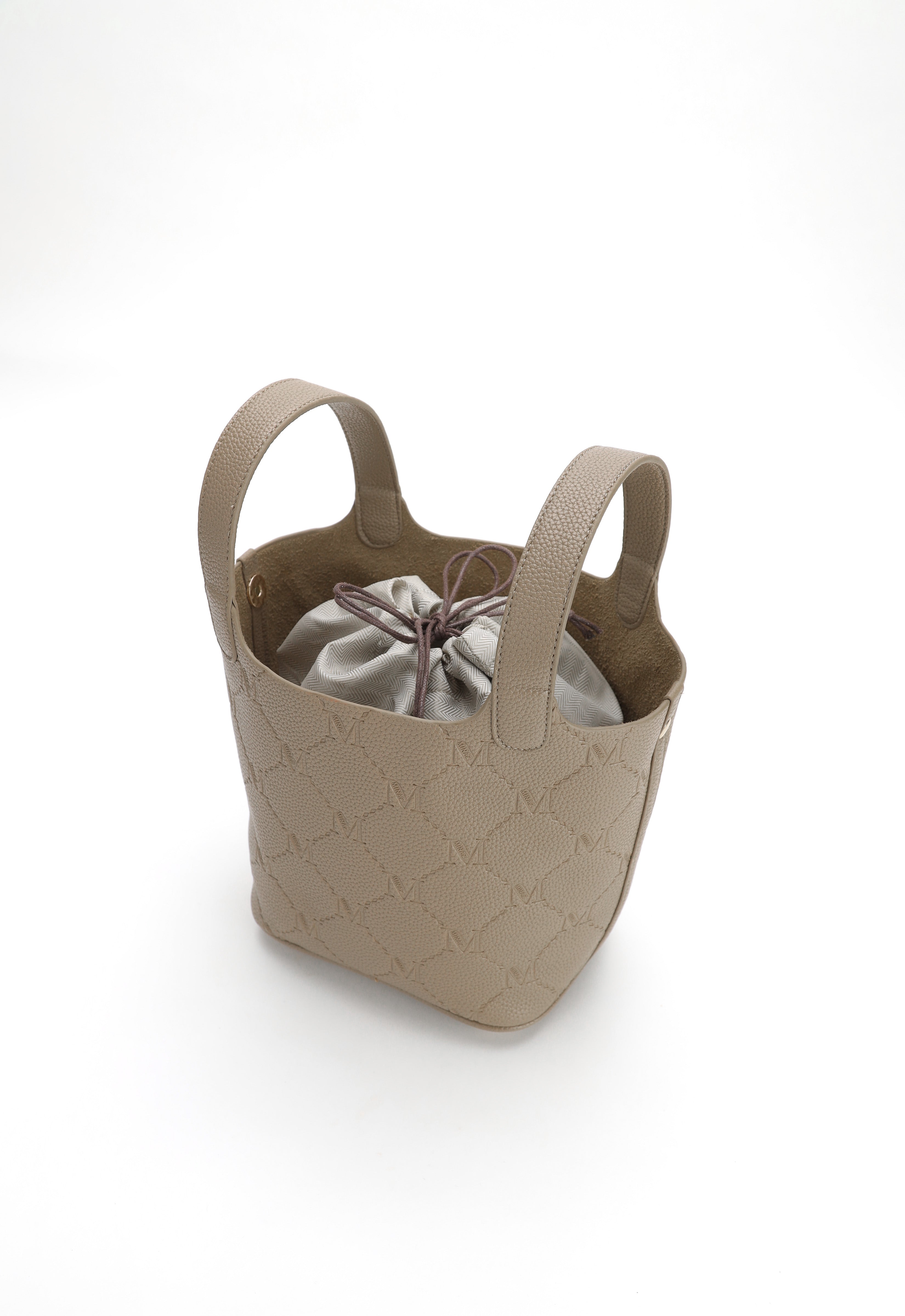 NOARA BUCKET BAG - LIGHT BROWN