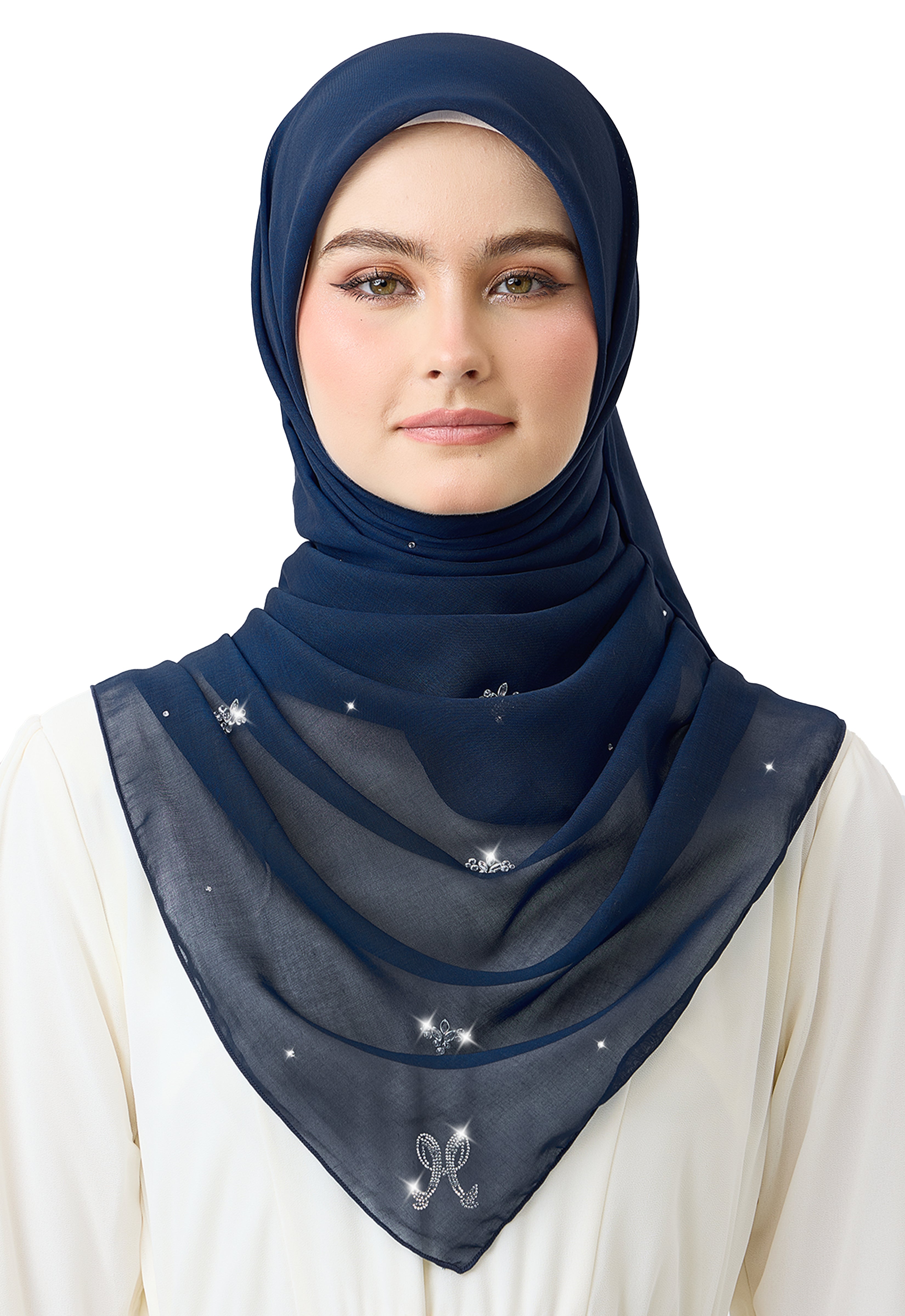 Lavender Plain Stone - Dark Blue