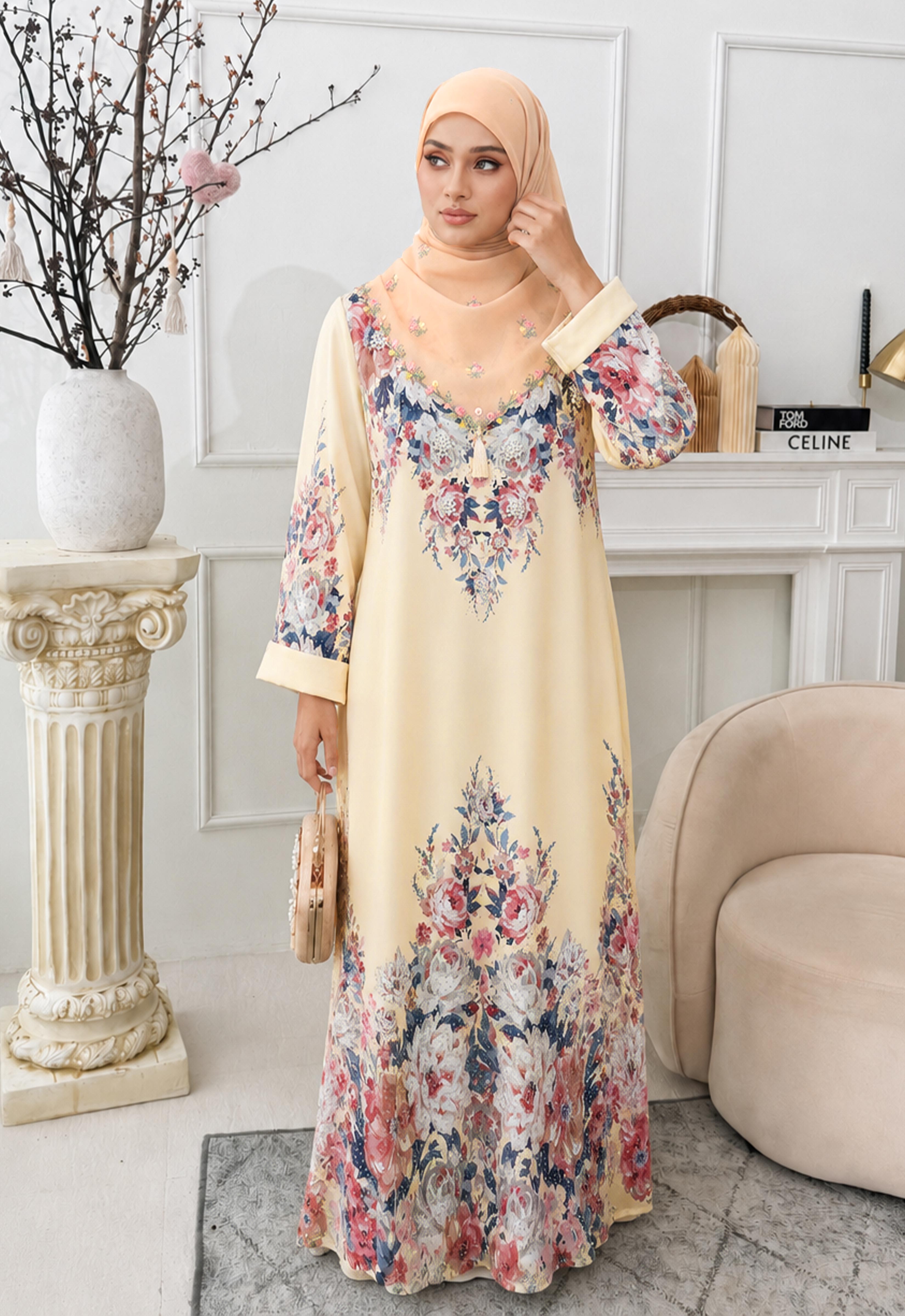 MINAZ JALABIYA | ETTRA PRINTED JALABIYA