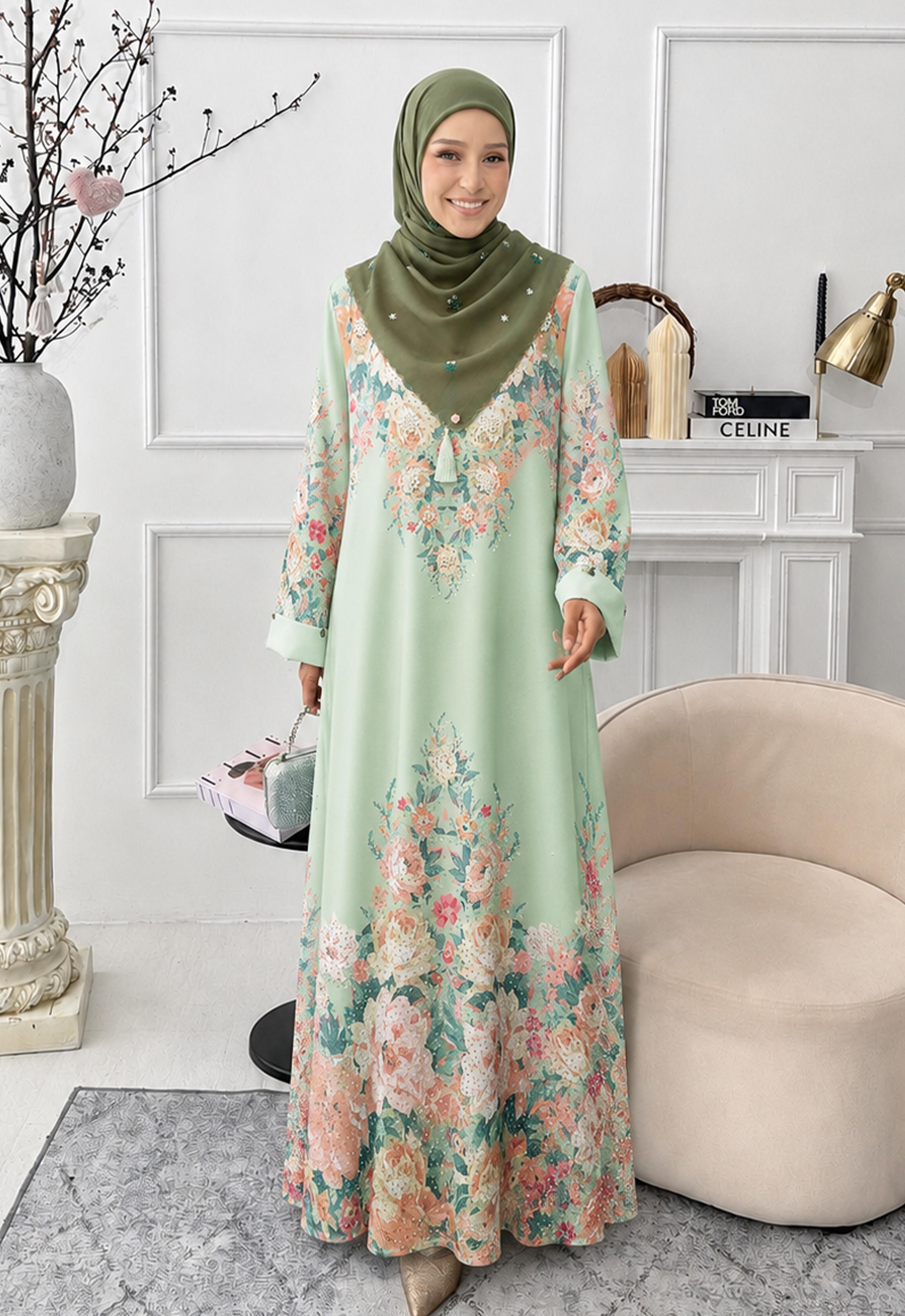 MINAZ JALABIYA | ETTRA PRINTED JALABIYA