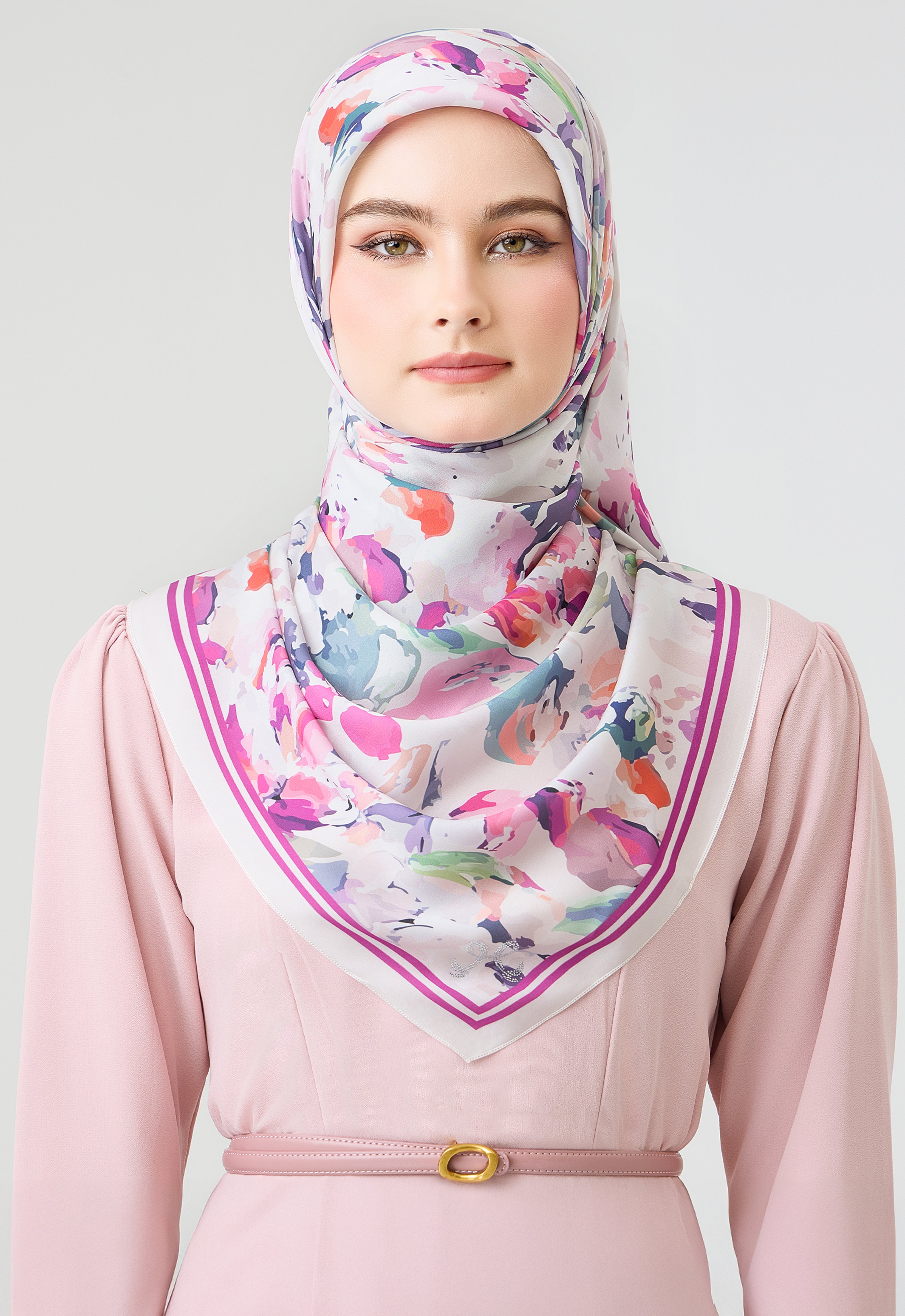 MINAZ Scarf | Florisa - Magenta