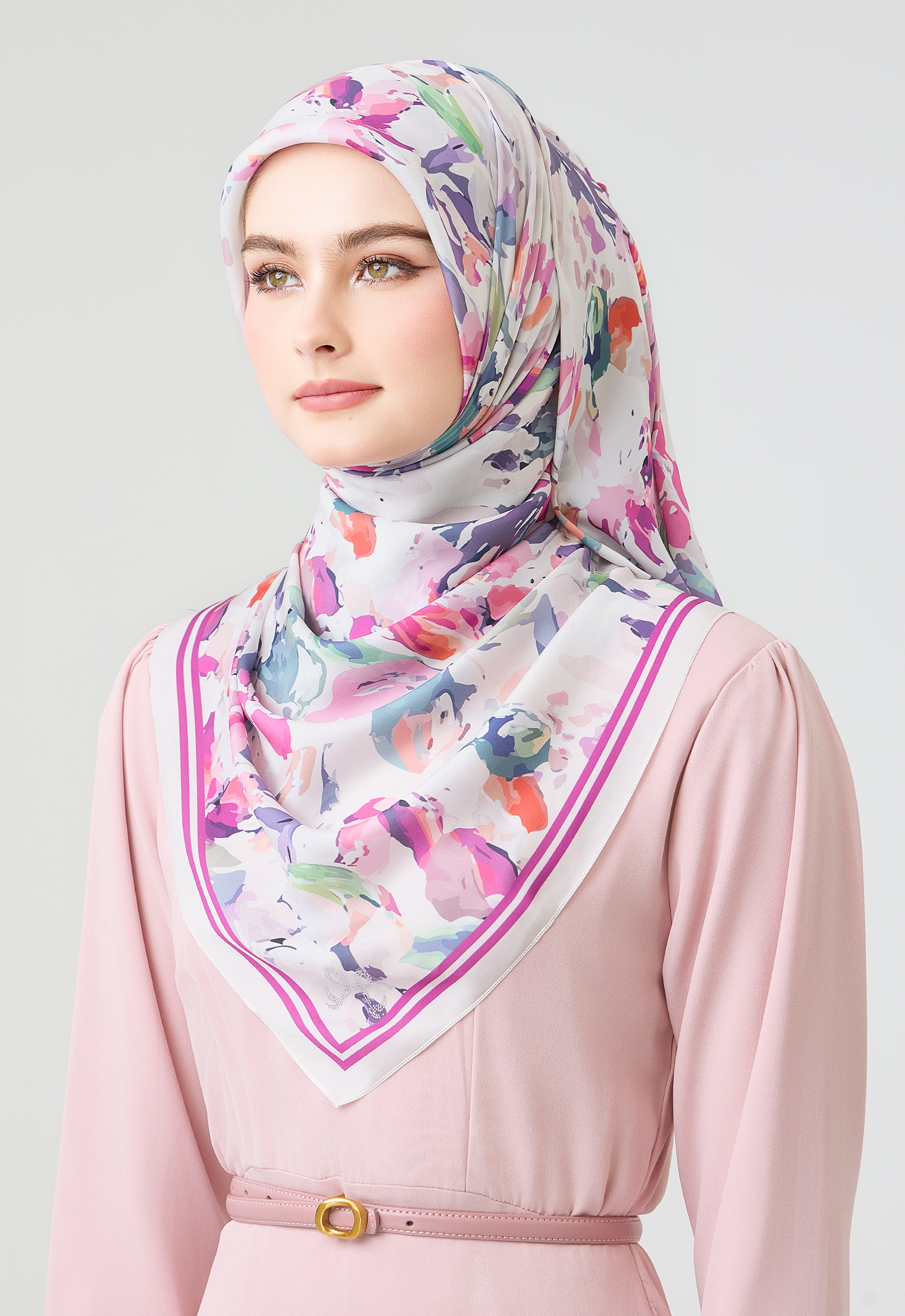 MINAZ Scarf | Florisa - Magenta