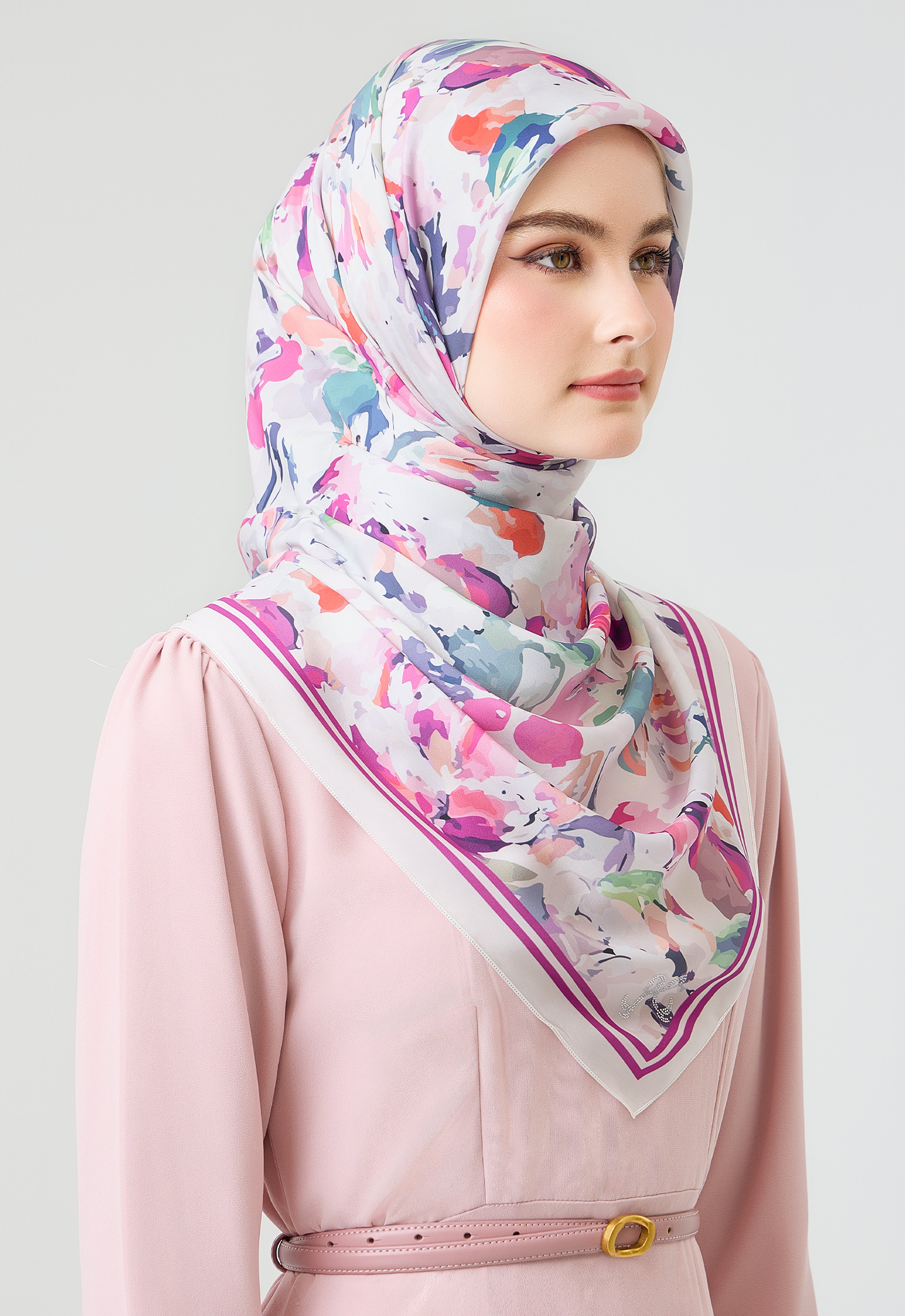 MINAZ Scarf | Florisa - Magenta