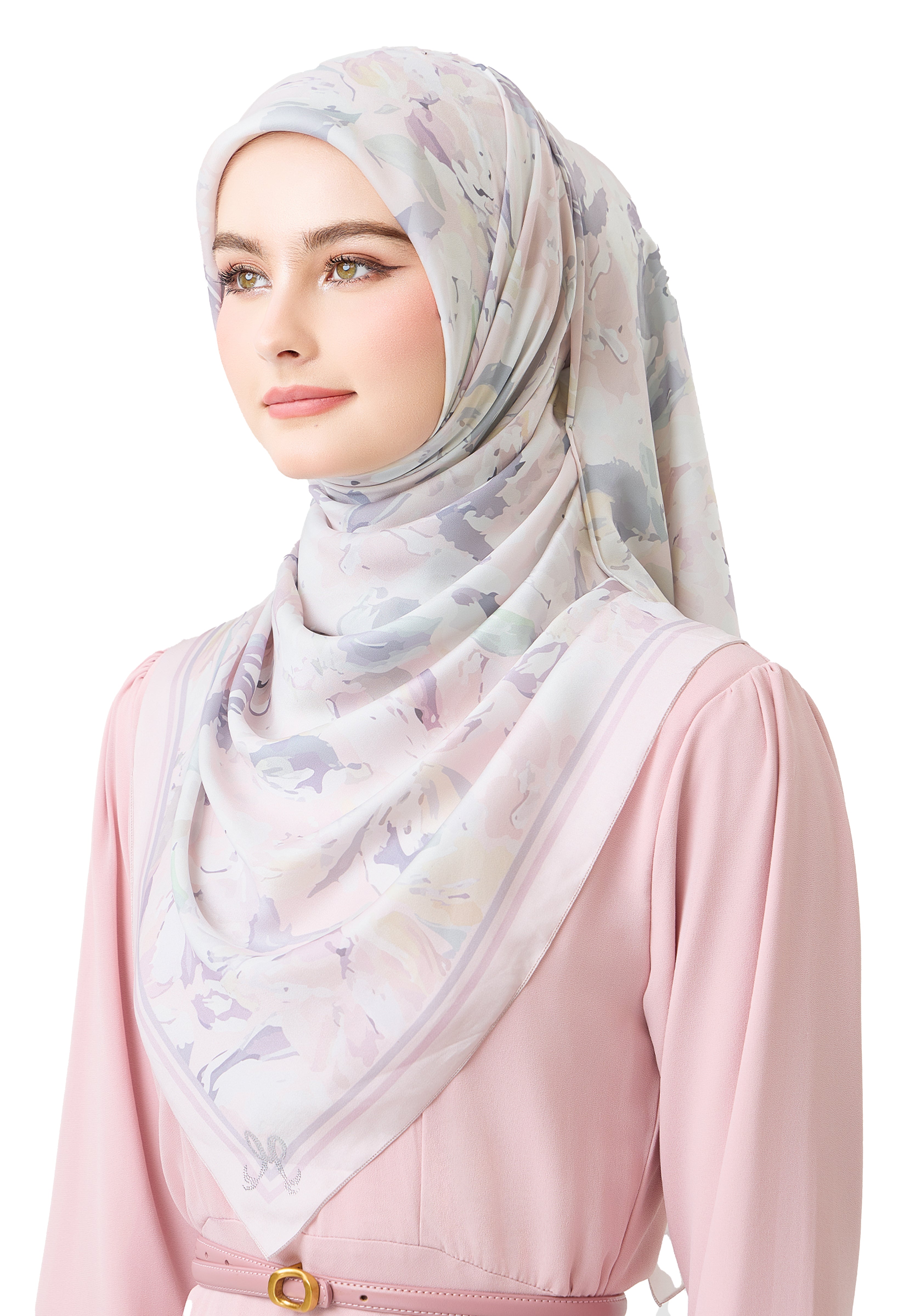 MINAZ Scarf | Florisa - Soft Pink