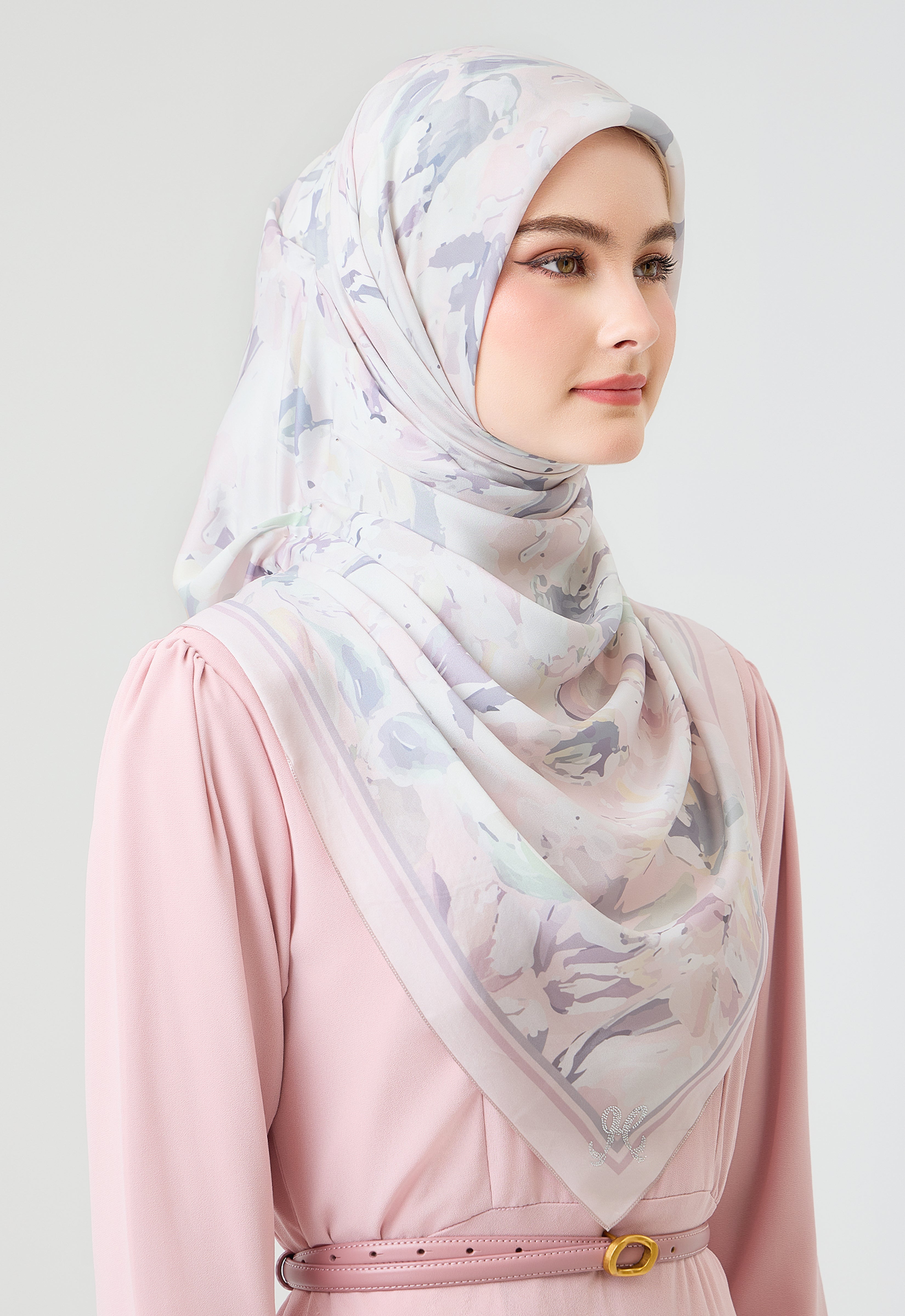 MINAZ Scarf | Florisa - Soft Pink