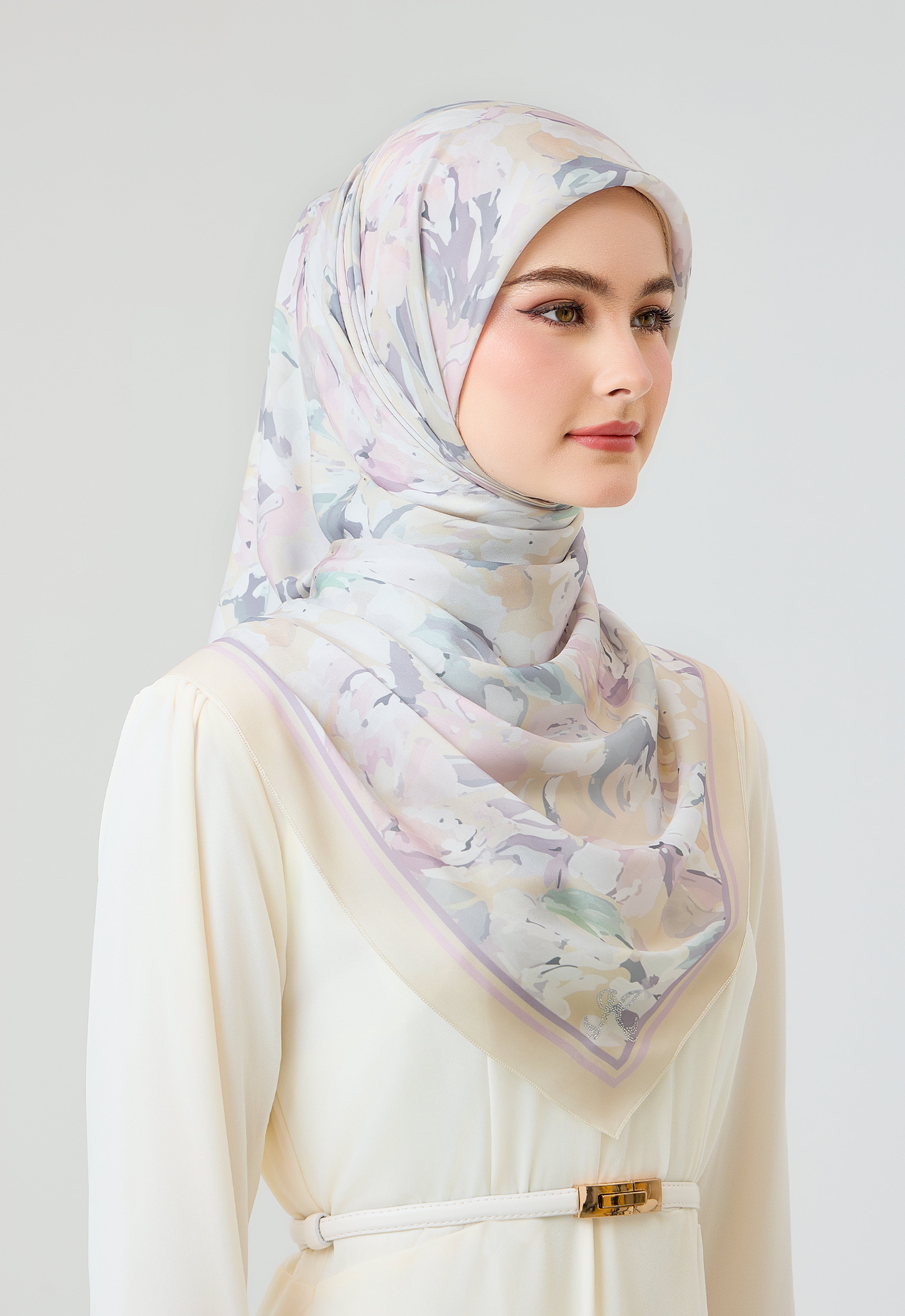 MINAZ Scarf | Florisa - Soft Yellow