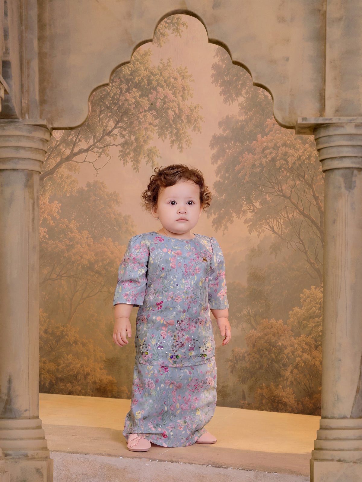 LUXE SERIES | JOANNA KURUNG MODERN BABY- BLUE GREY