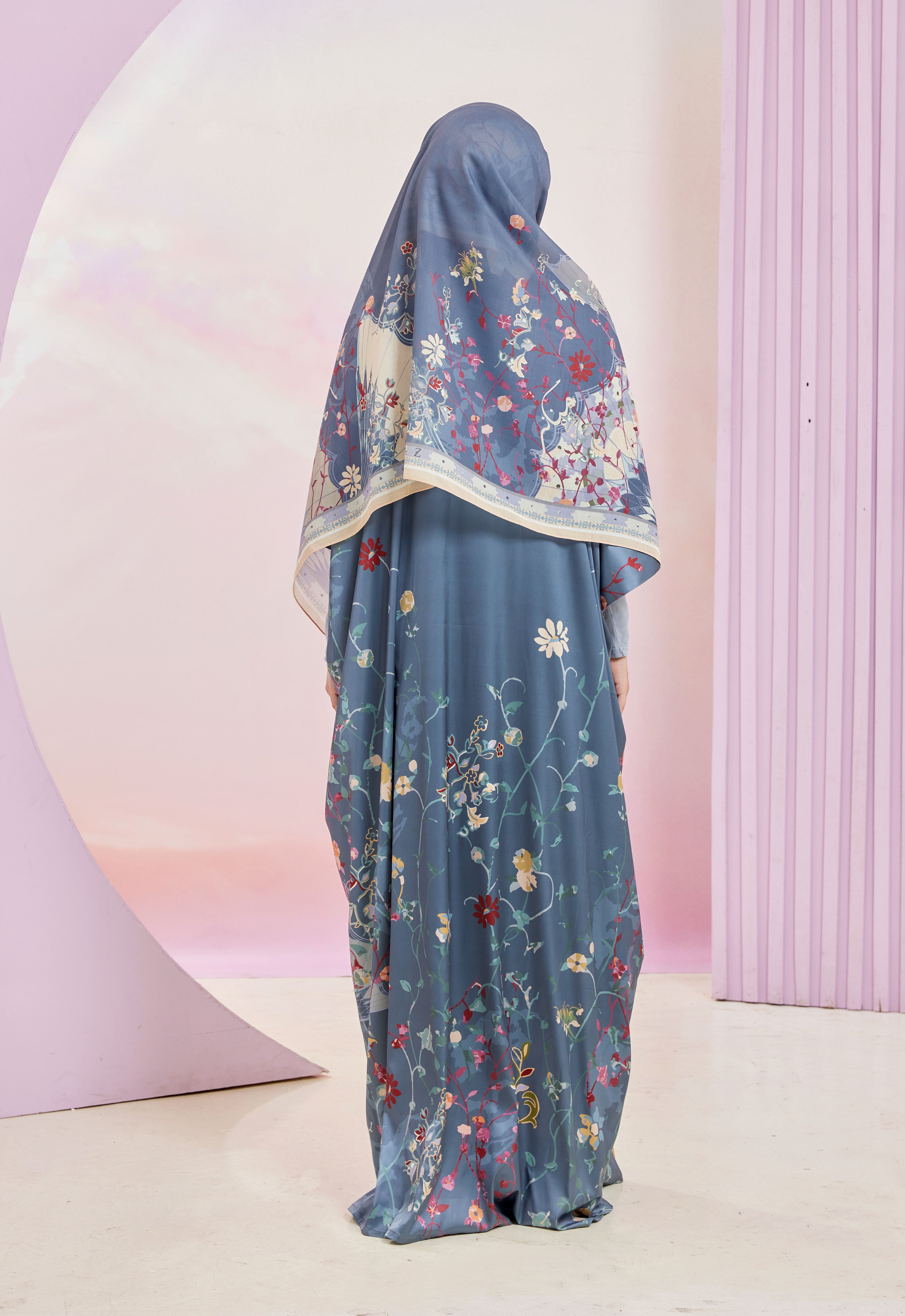 HARAMAIN ABAYA - DENIM BLUE