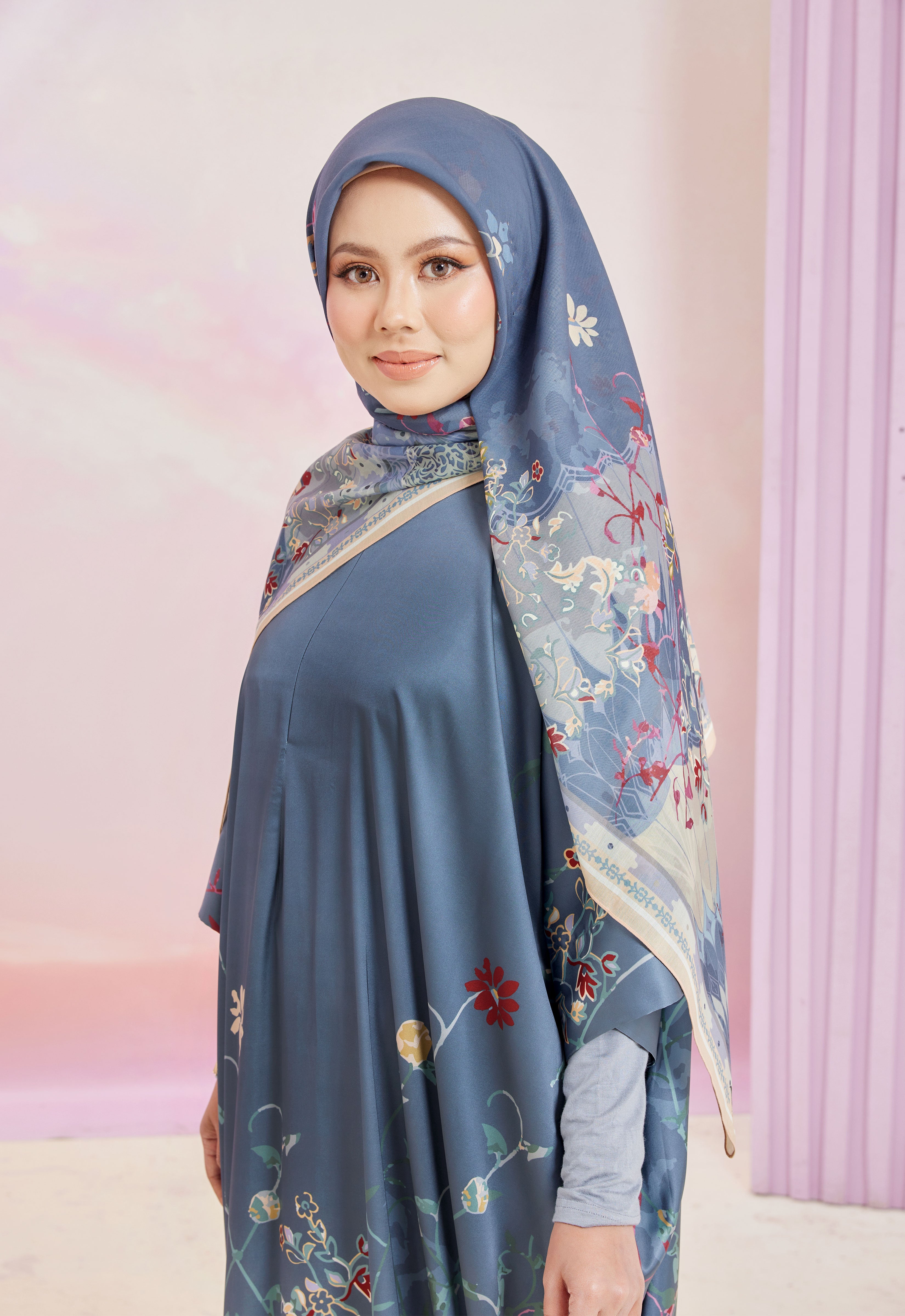 HARAMAIN ABAYA - DENIM BLUE