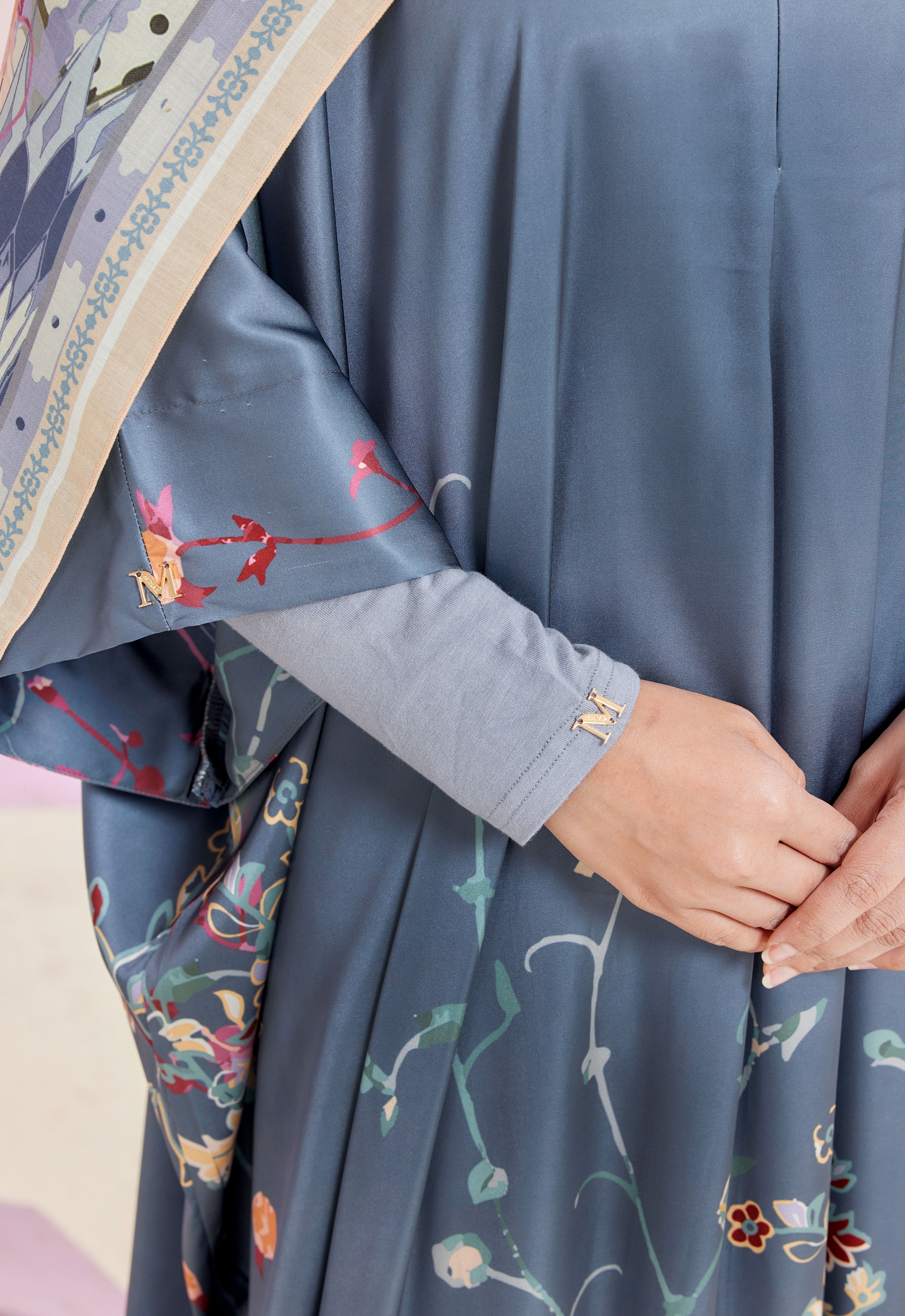 HARAMAIN ABAYA - DENIM BLUE