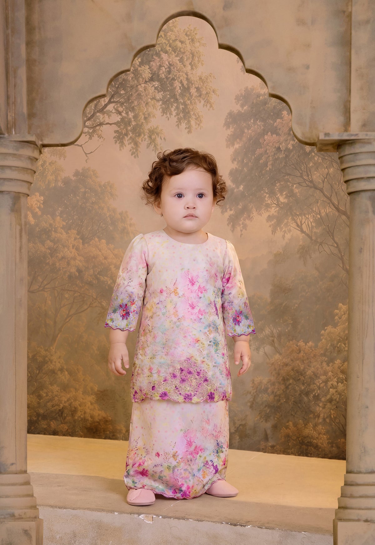 KEMBOJA SERIES | KEMBOJA BABY DRESS - RAINBOW YELLOW