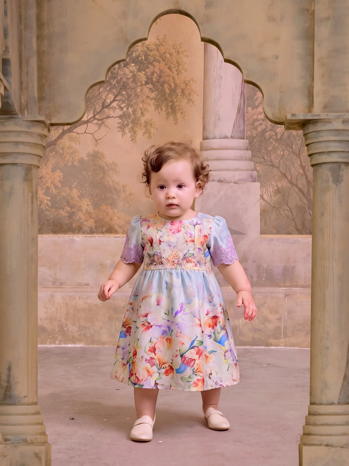 KESUMA SERIES | KESUMA NADEERA BABY DRESS - LIGHT BLUE