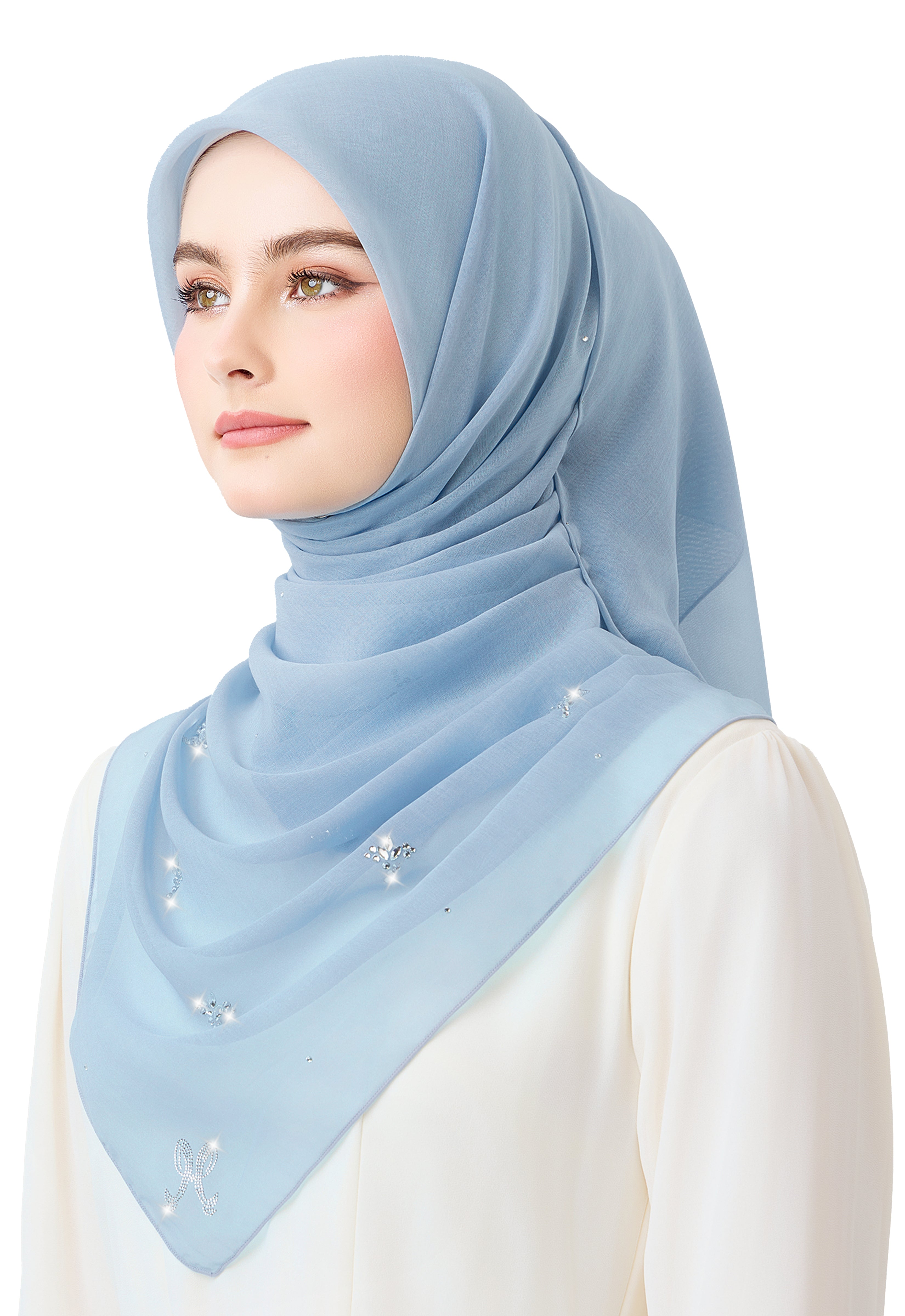 Lavender Plain Stone - Light Blue