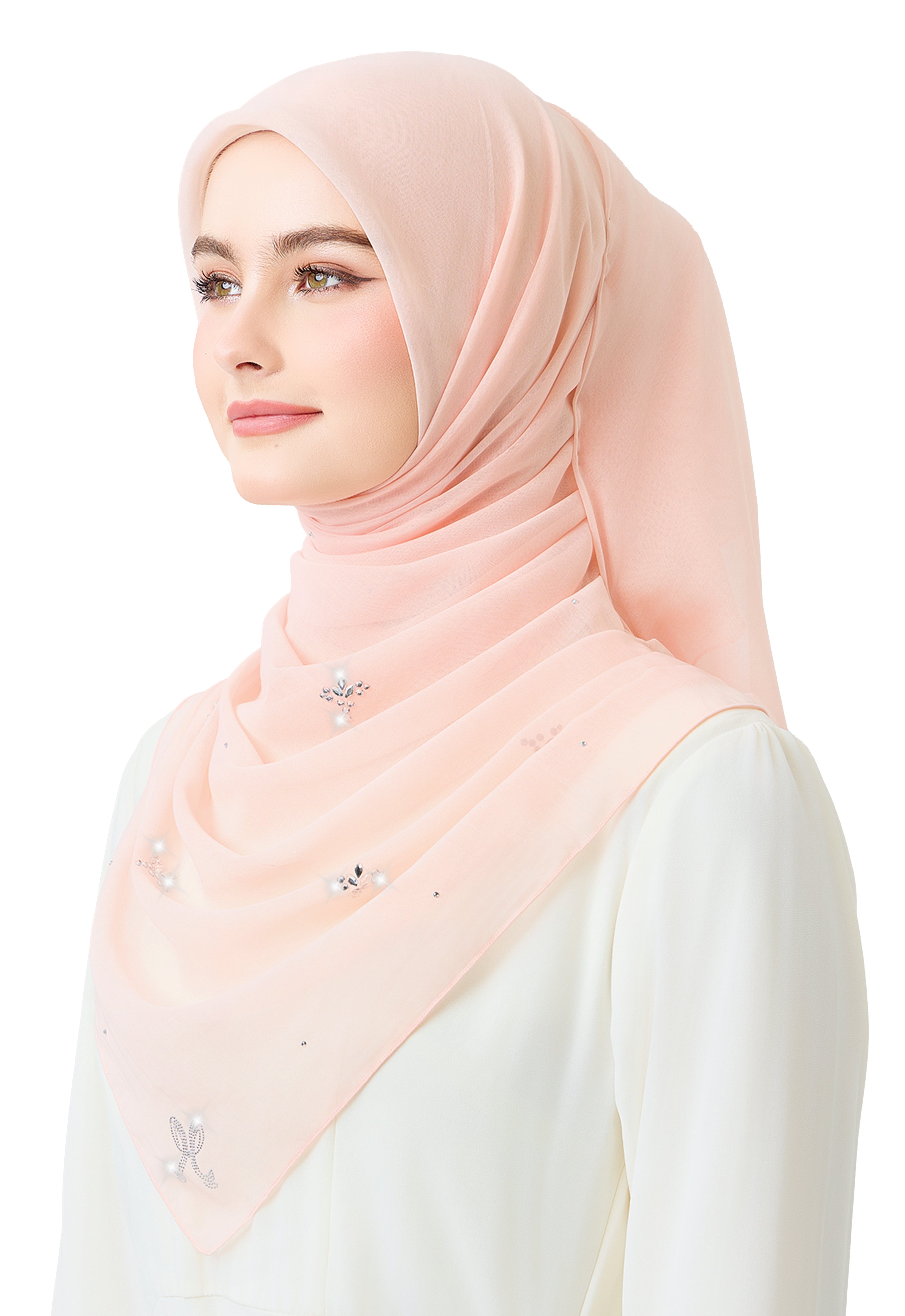 Lavender Plain Stone - Light Peach