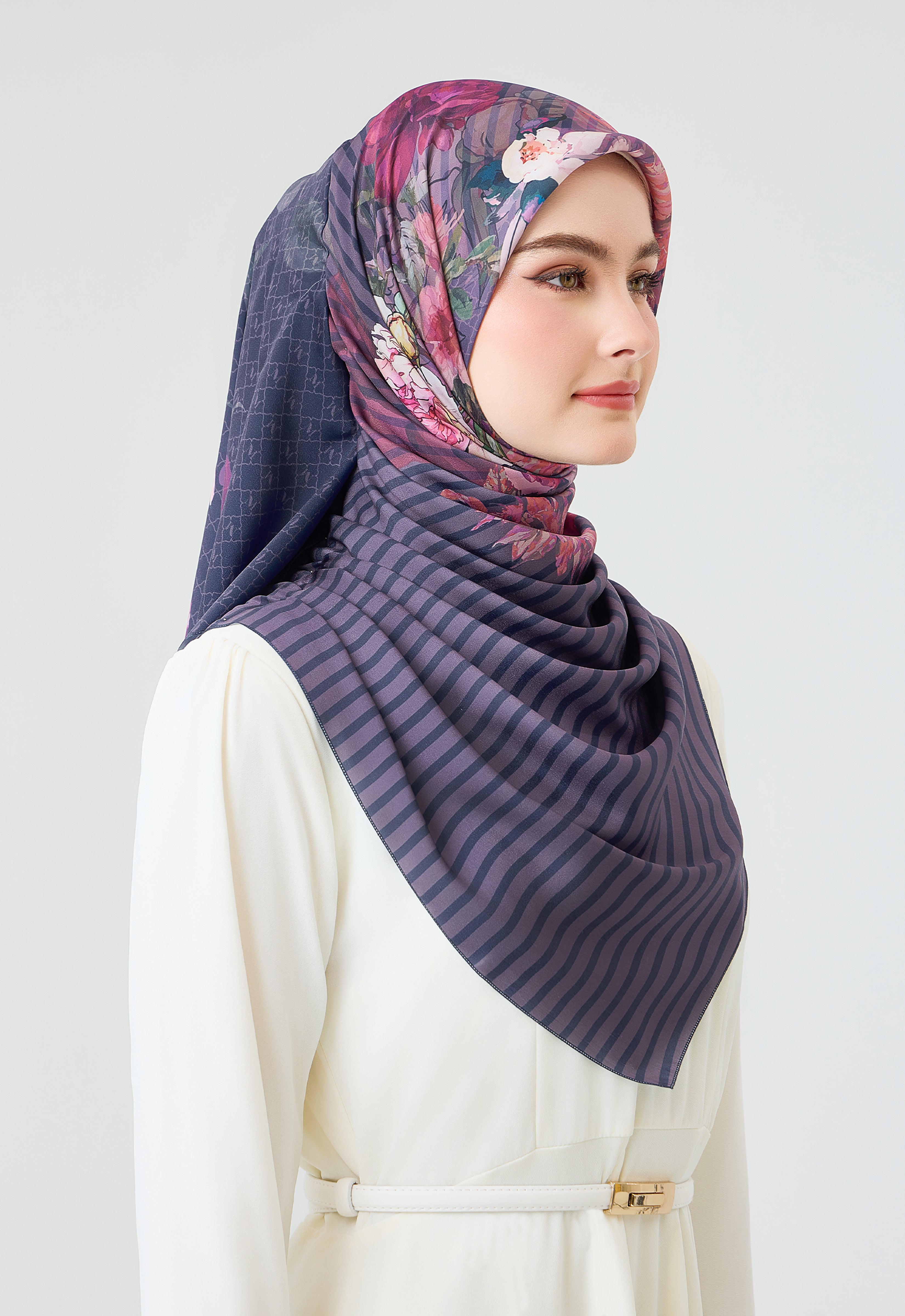 MINAZ Scarf | Louisa - Dark Purple