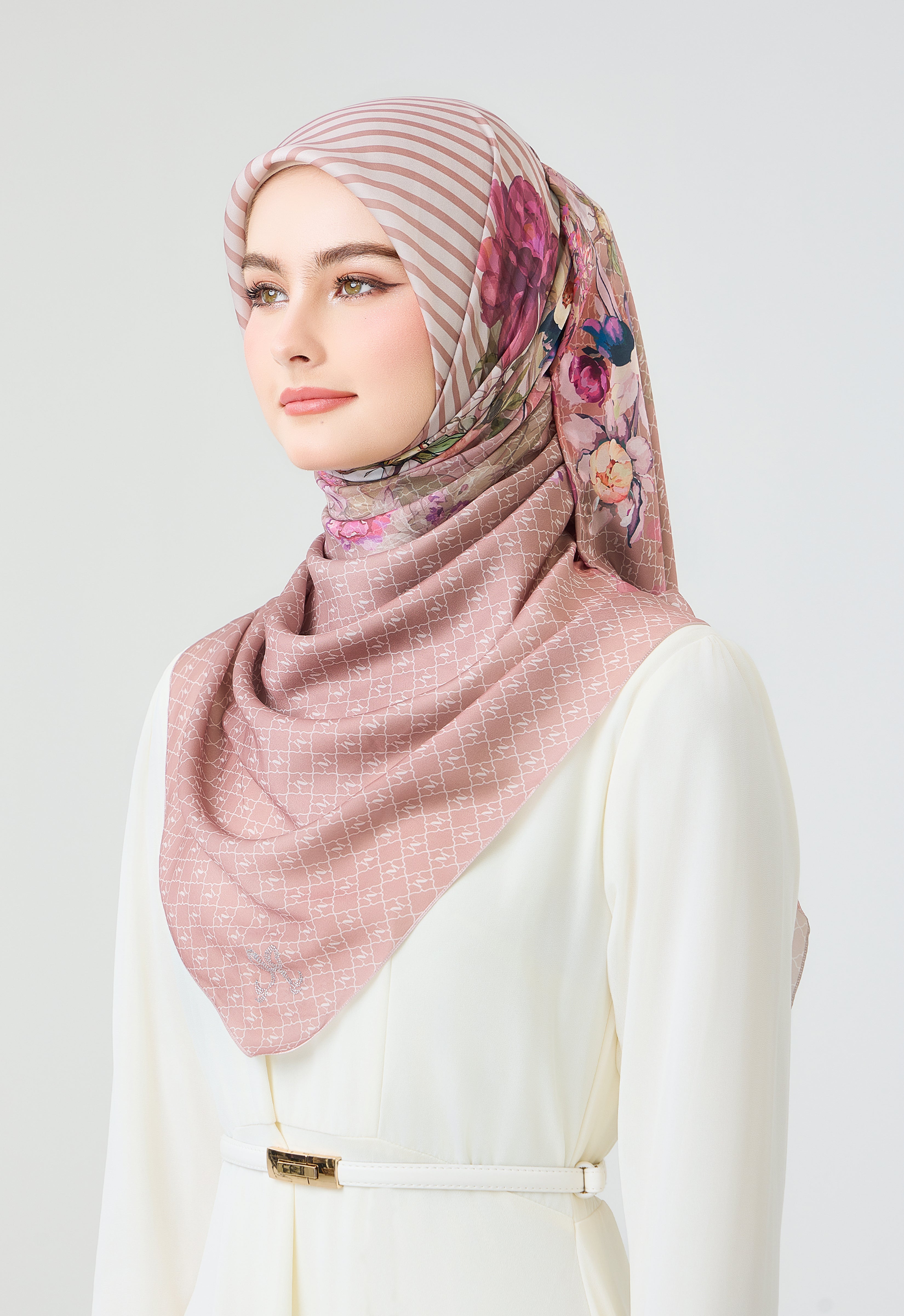 MINAZ Scarf | Louisa - Peachy
