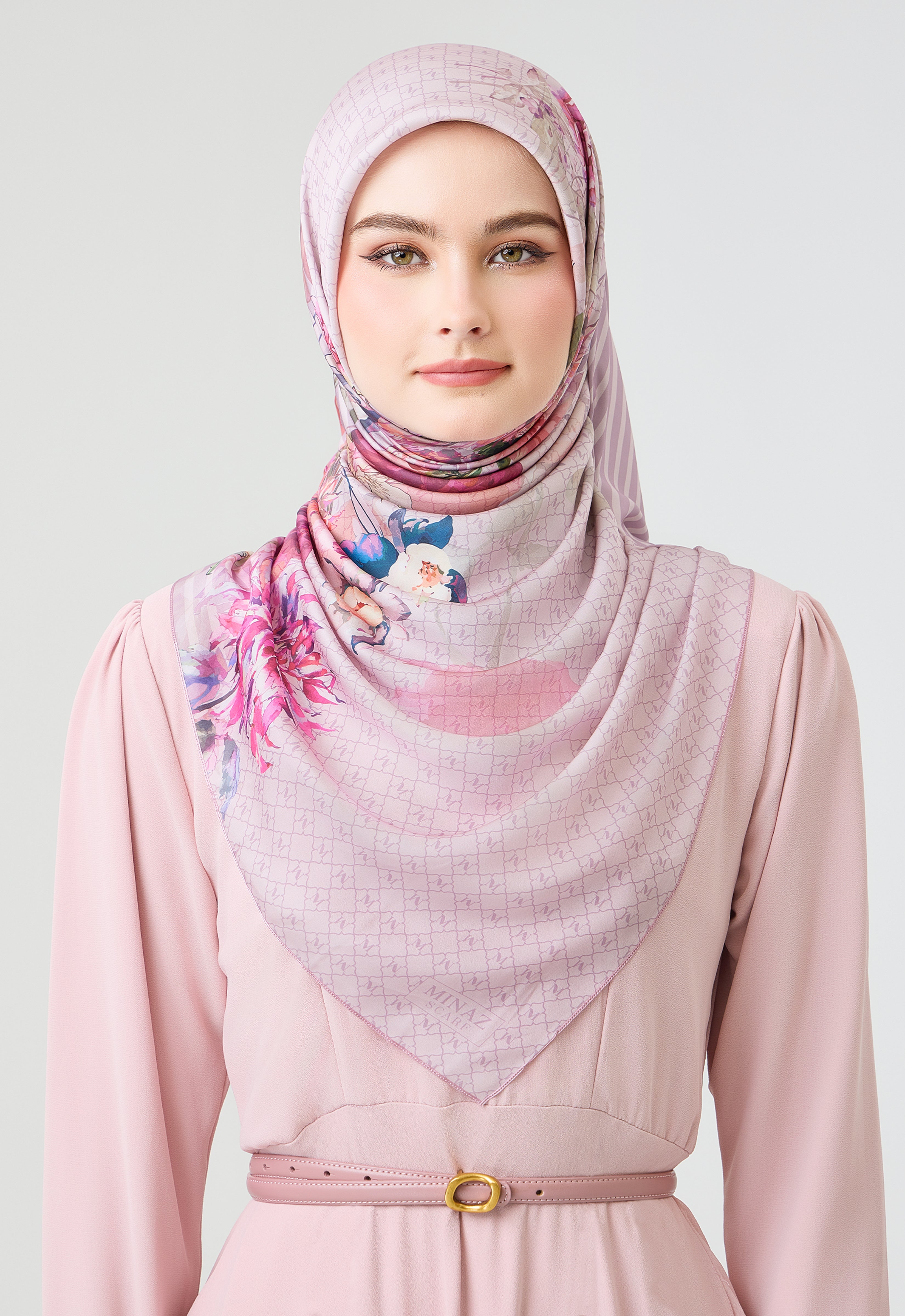 MINAZ Scarf | Louisa - Purple Pink
