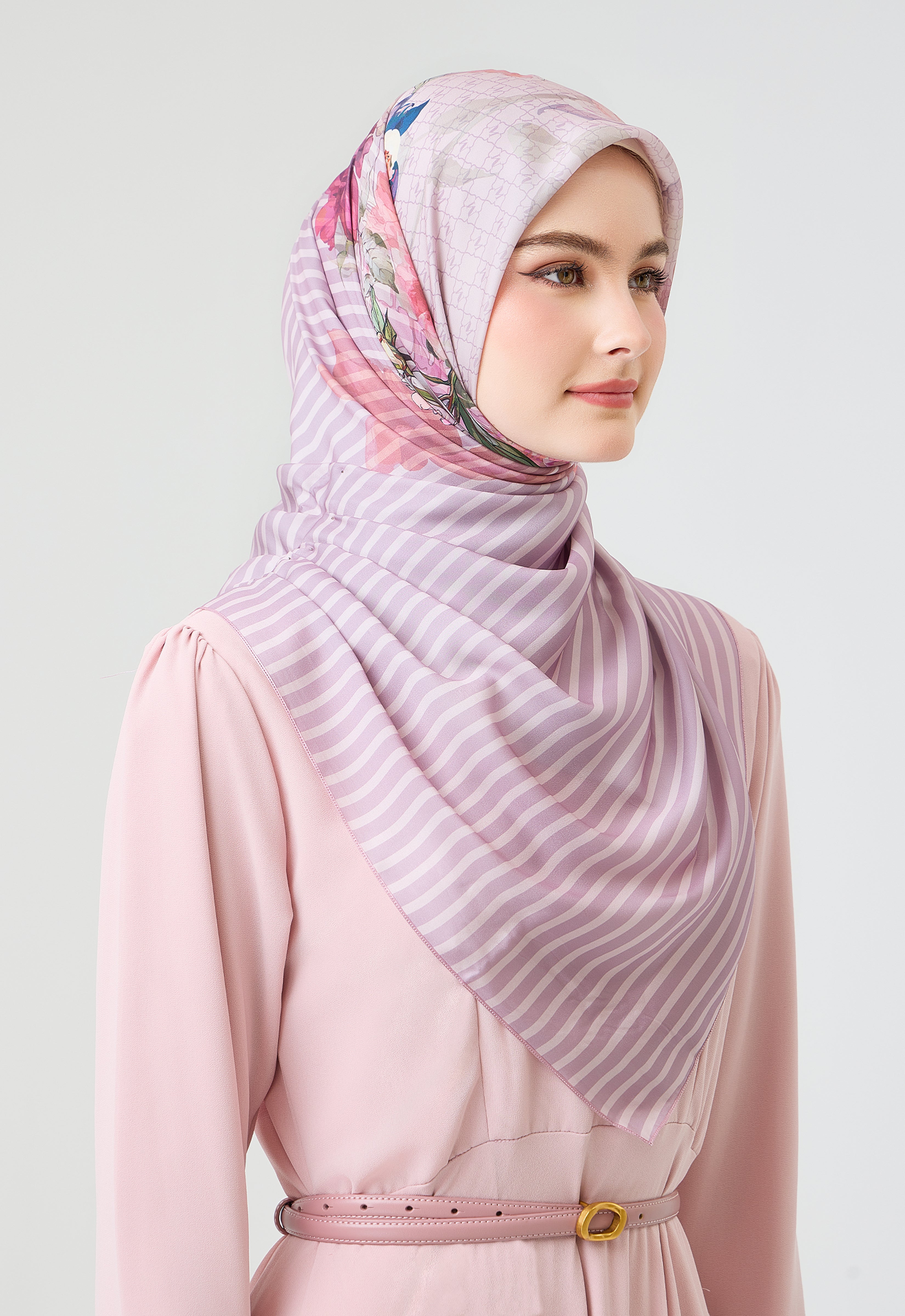 MINAZ Scarf | Louisa - Purple Pink