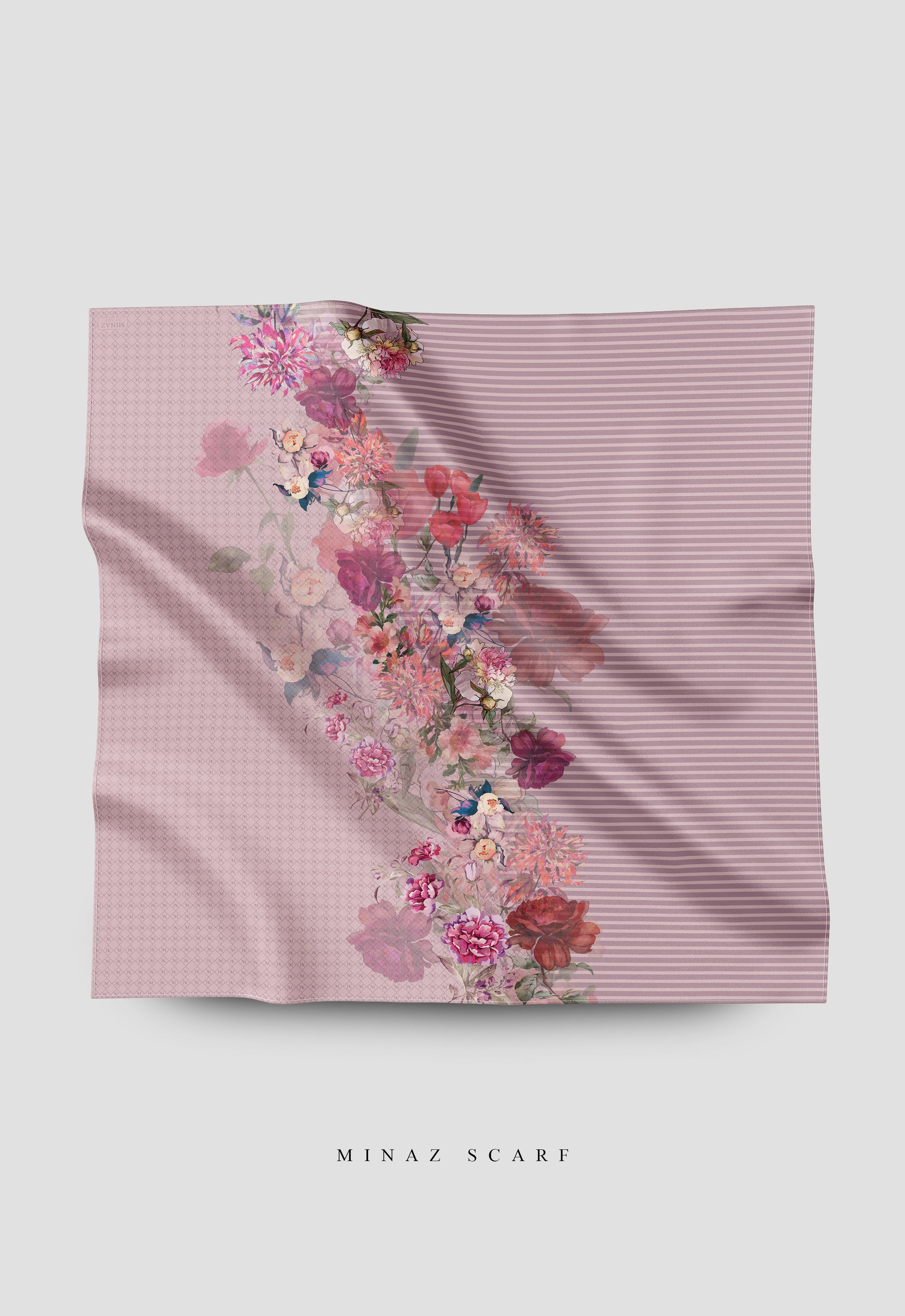 MINAZ Scarf | Louisa - Purple Pink