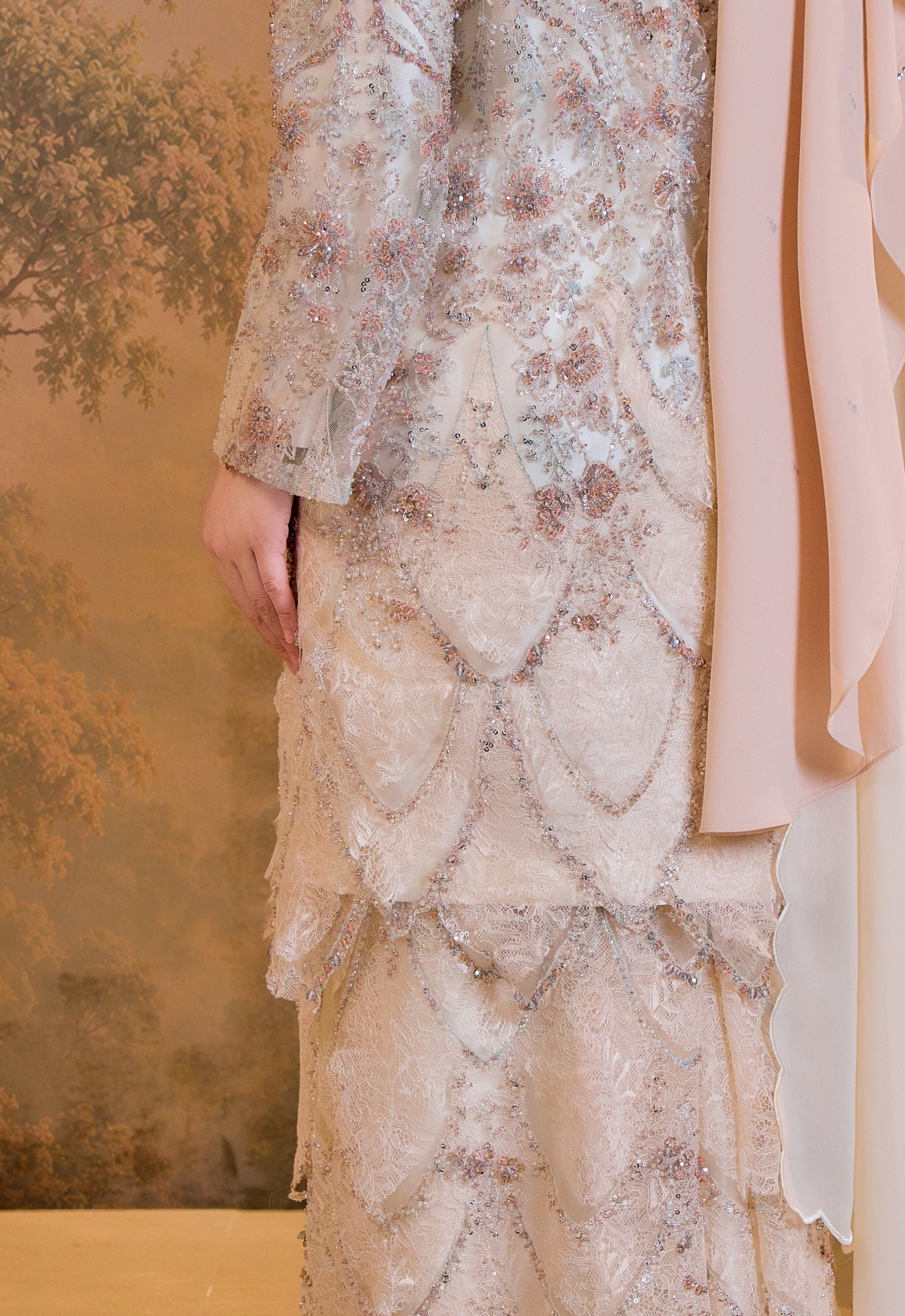 BESPOKE SERIES | MAHARANI KURUNG - CREAM