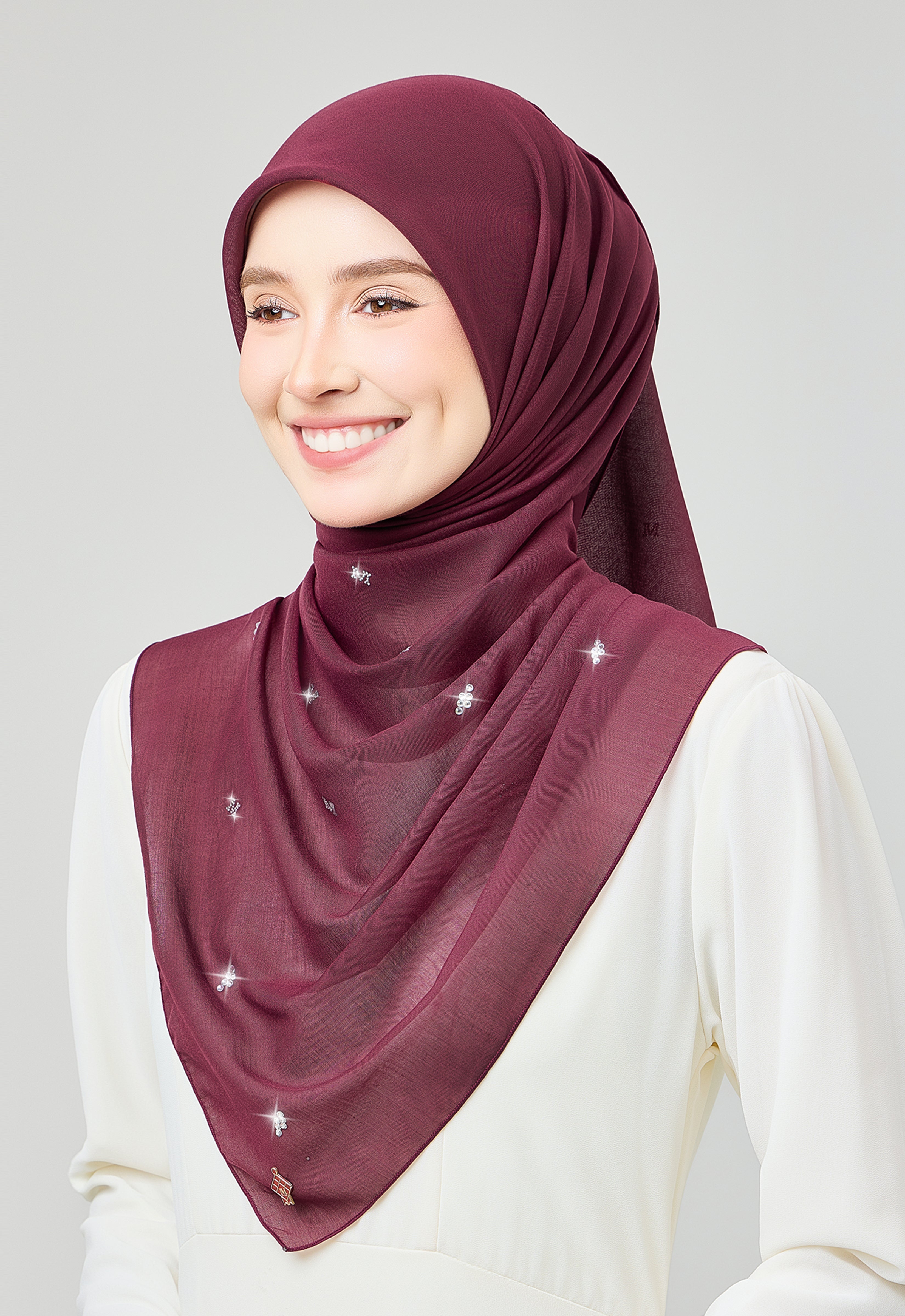 SETULUS RAYA PLAIN STONE - MAROON