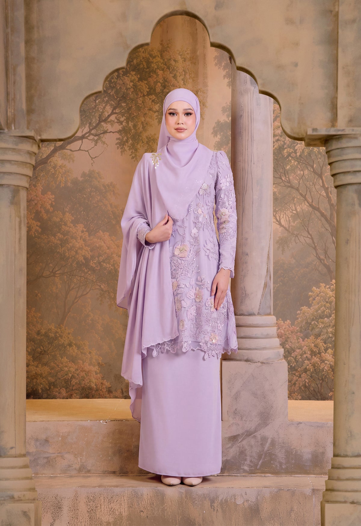 BESPOKE SERIES | MAYANGSARI KURUNG (KURUNG RIAW) - LILAC