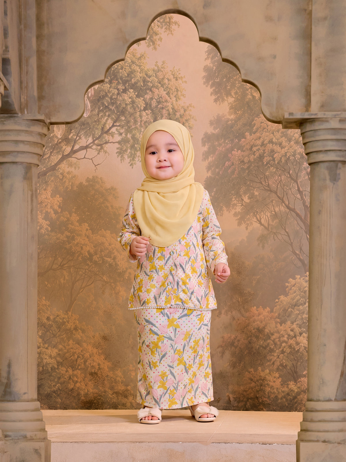 MELUR SERIES | MELUR MINI KURUNG KIDS - YELLOW