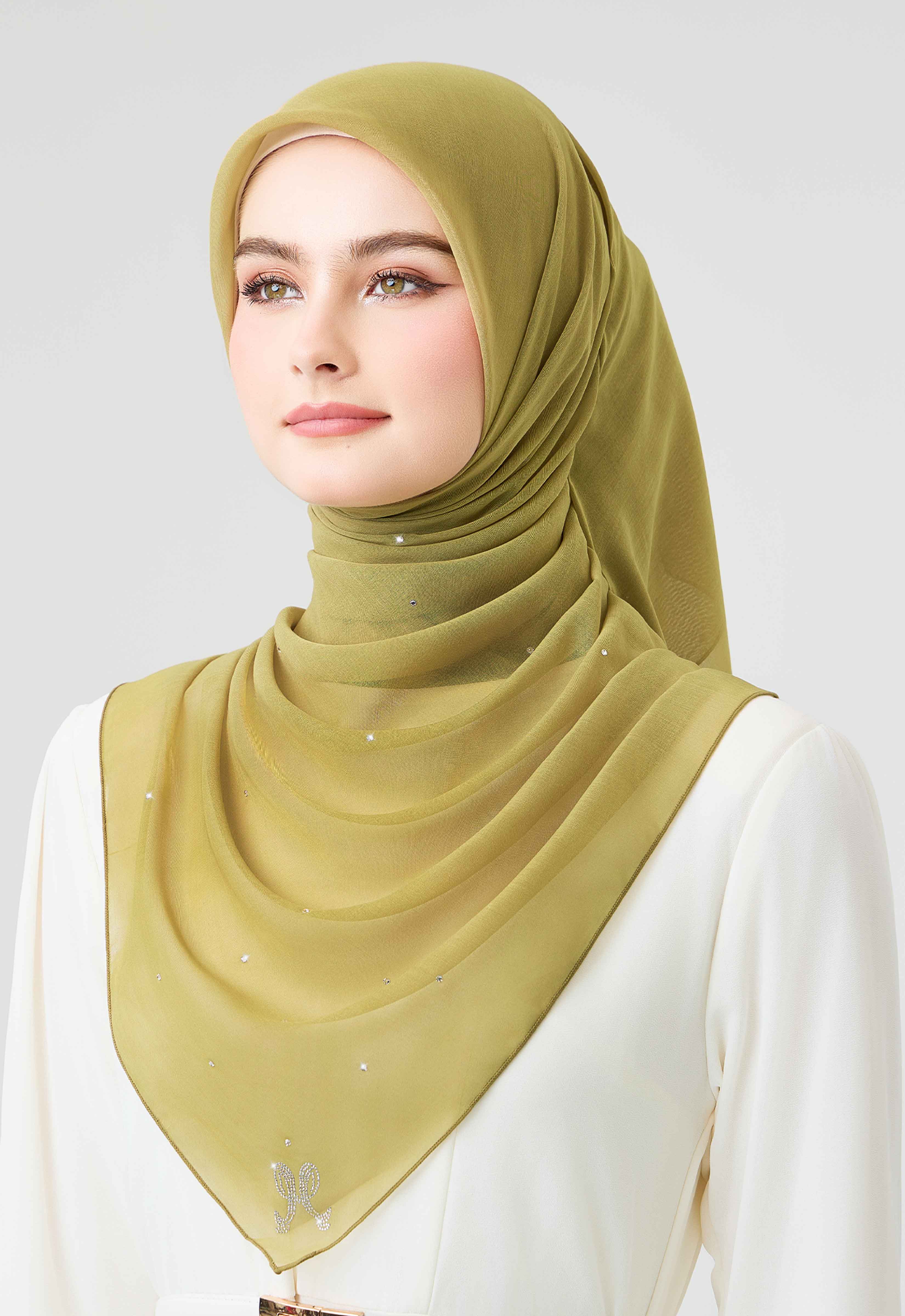 Swarovski Plain Stone - Golden Olive