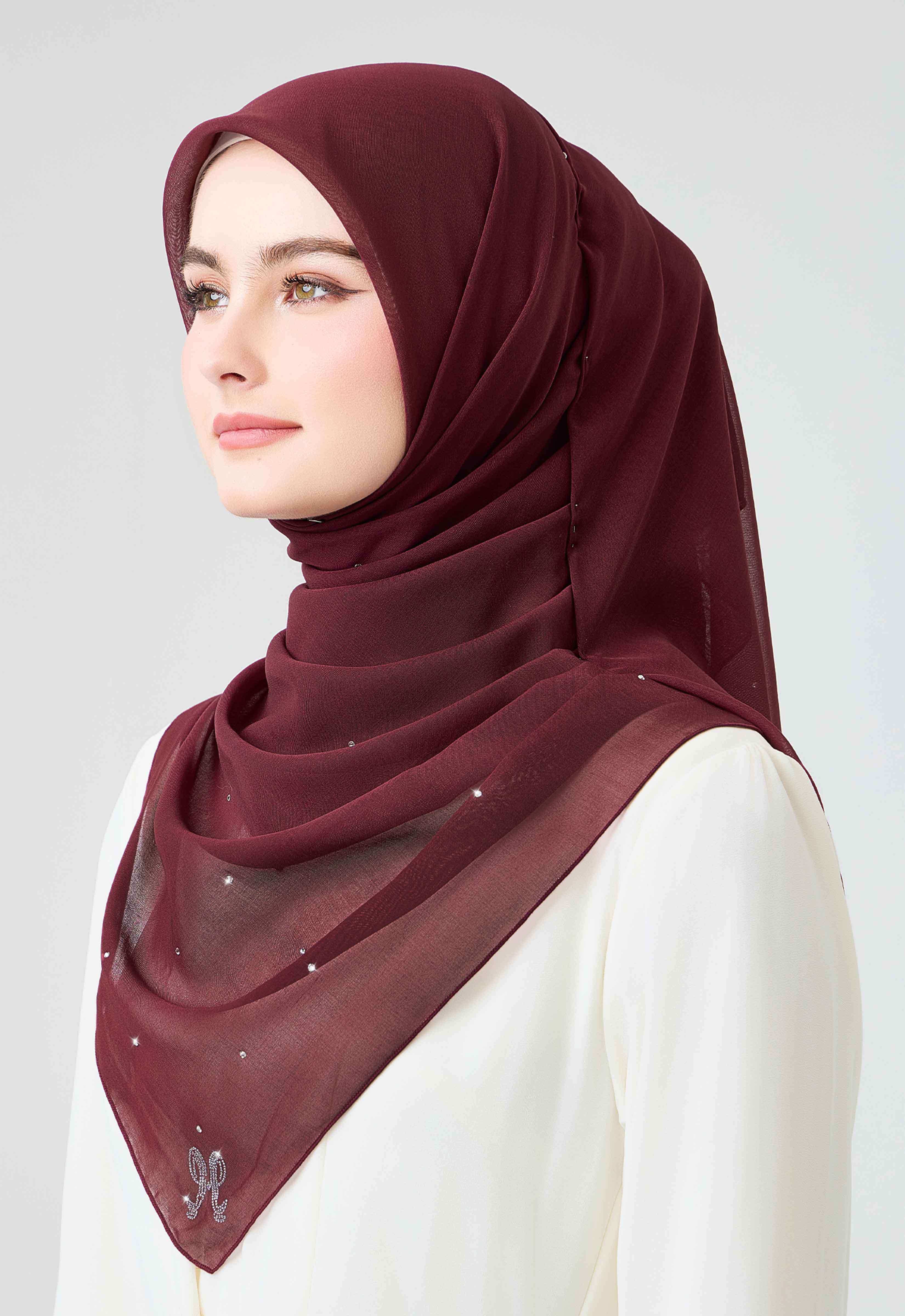Swarovski Plain Stone - Maroon