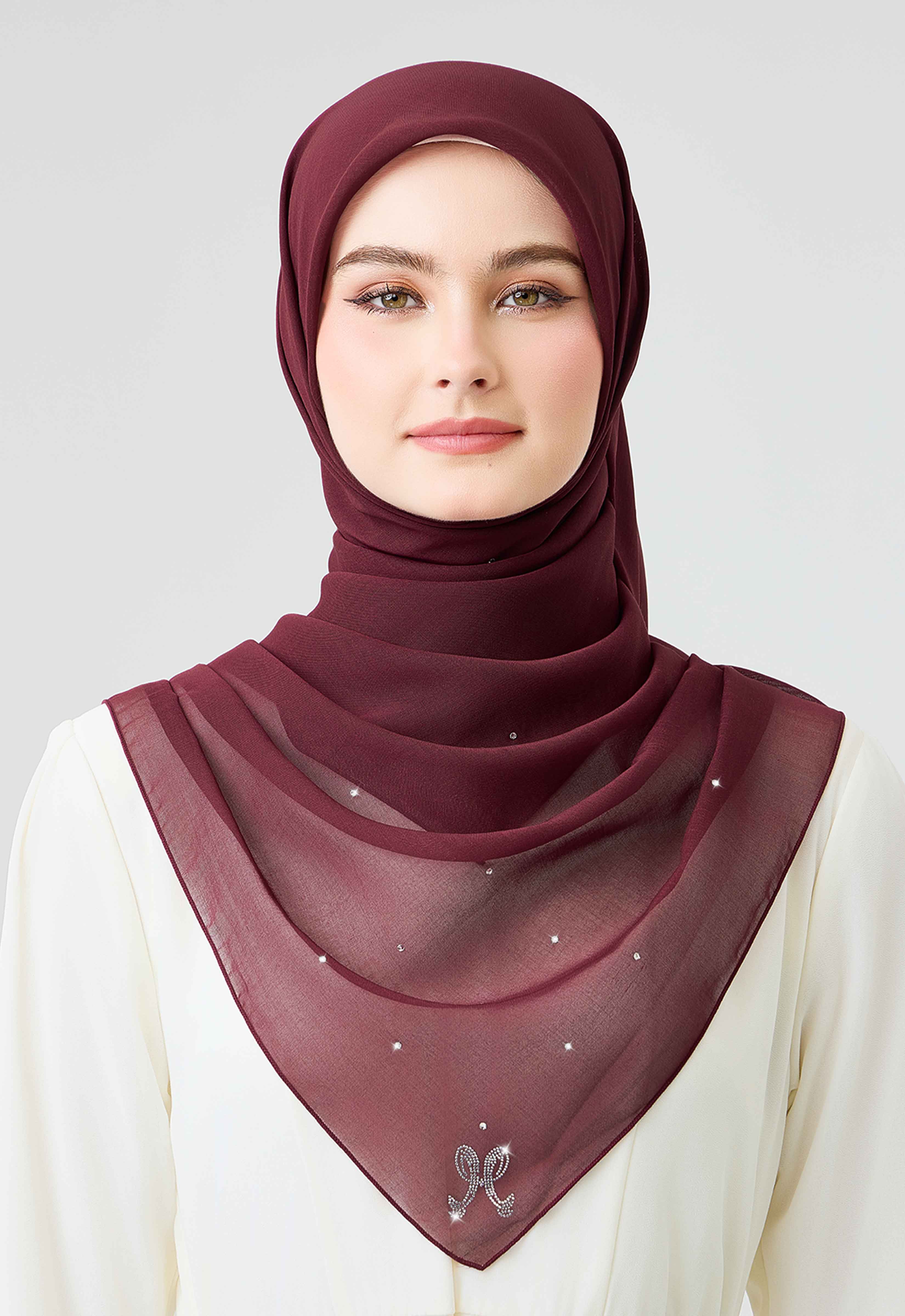 Swarovski Plain Stone - Maroon