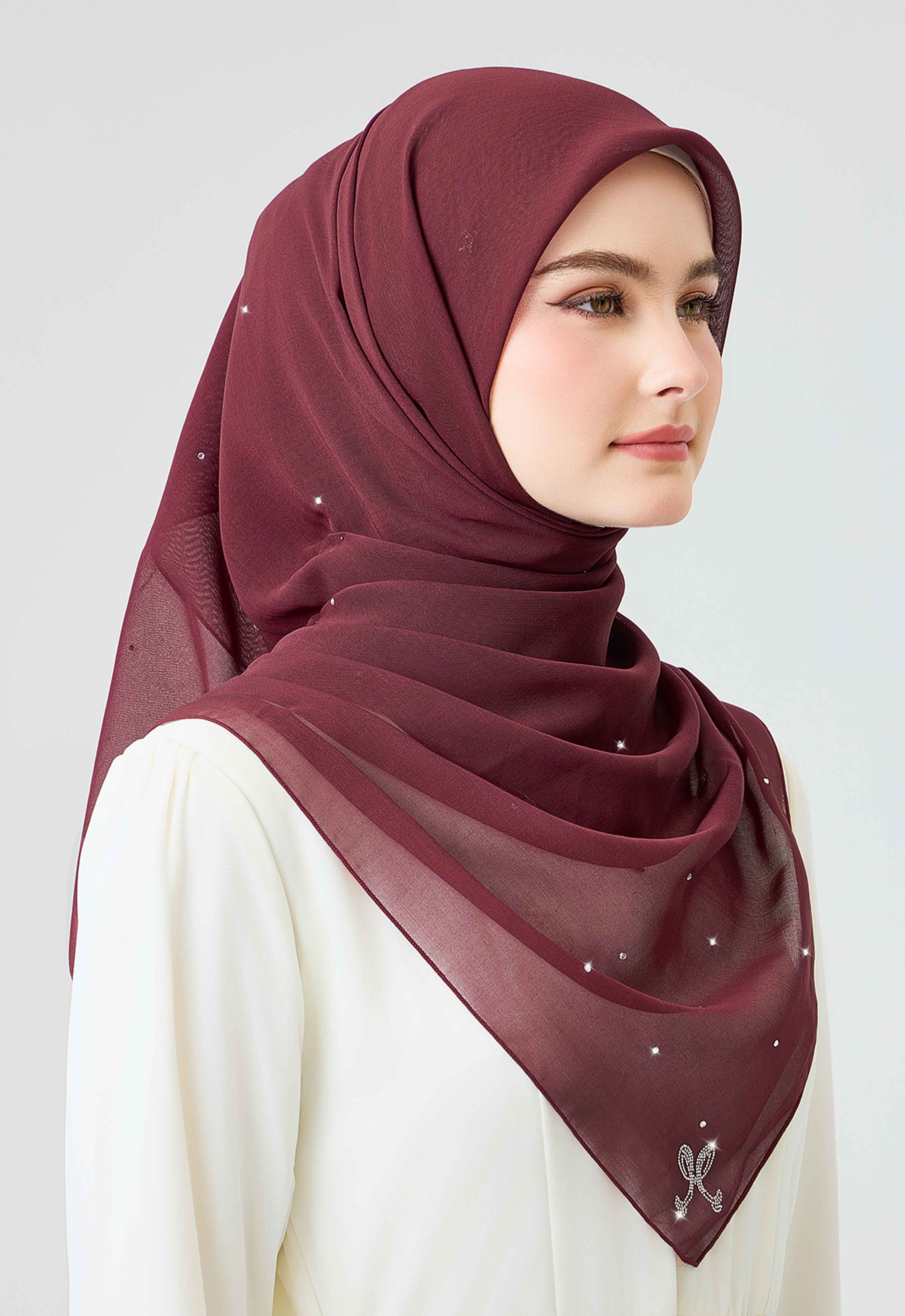 Swarovski Plain Stone - Maroon