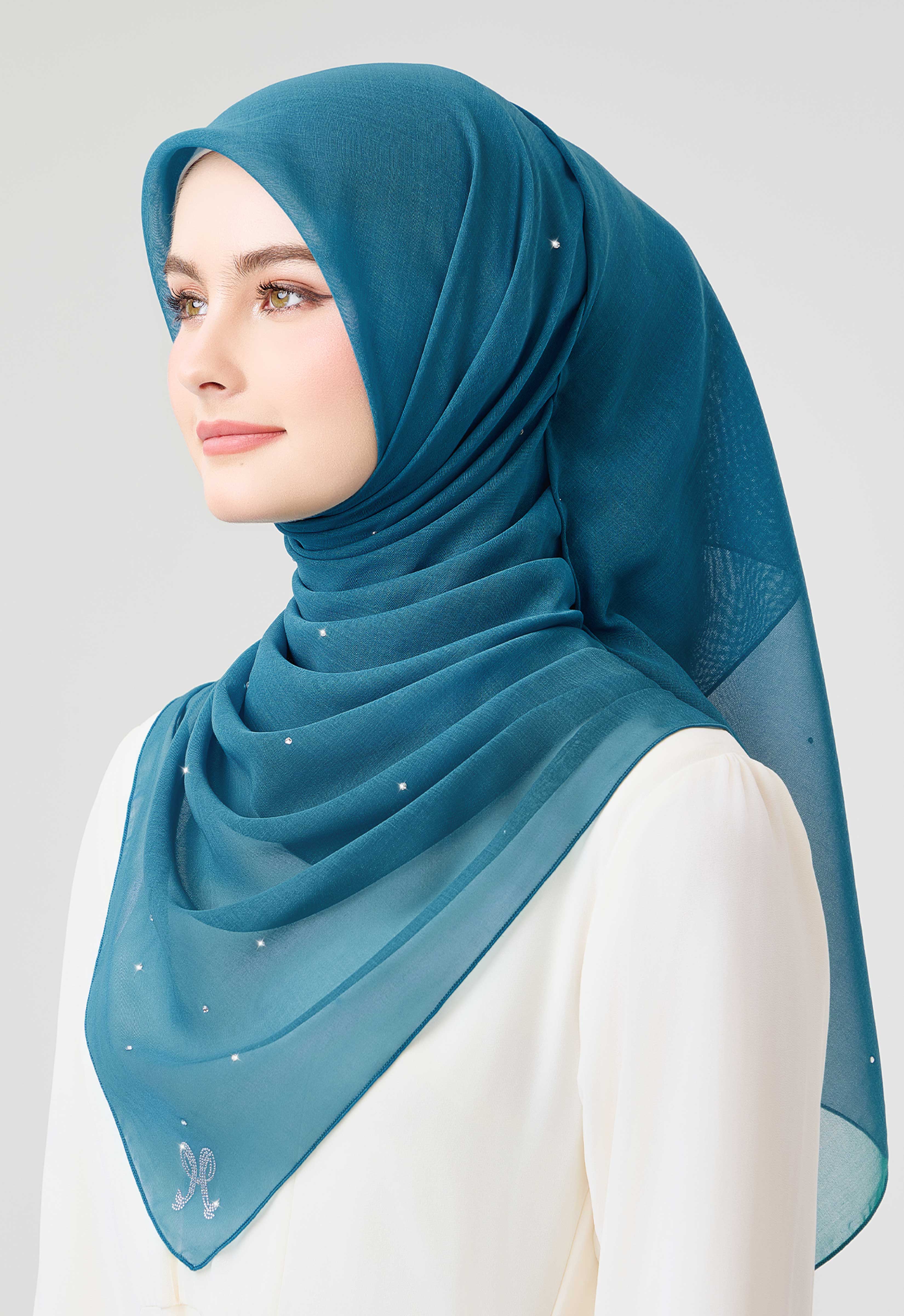 Swarovski Plain Stone - Teal Blue