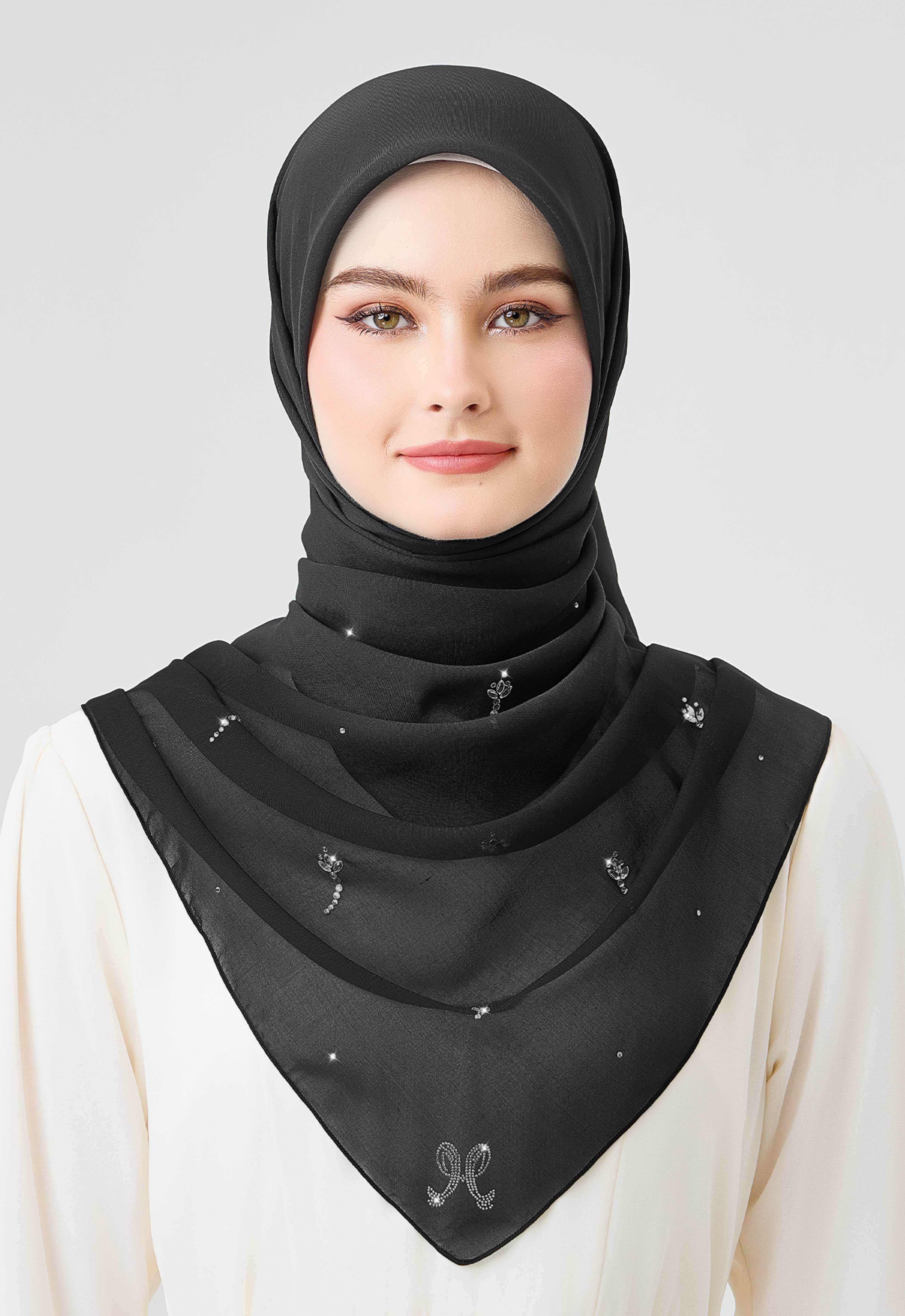 Tulip Plain Stone - Black