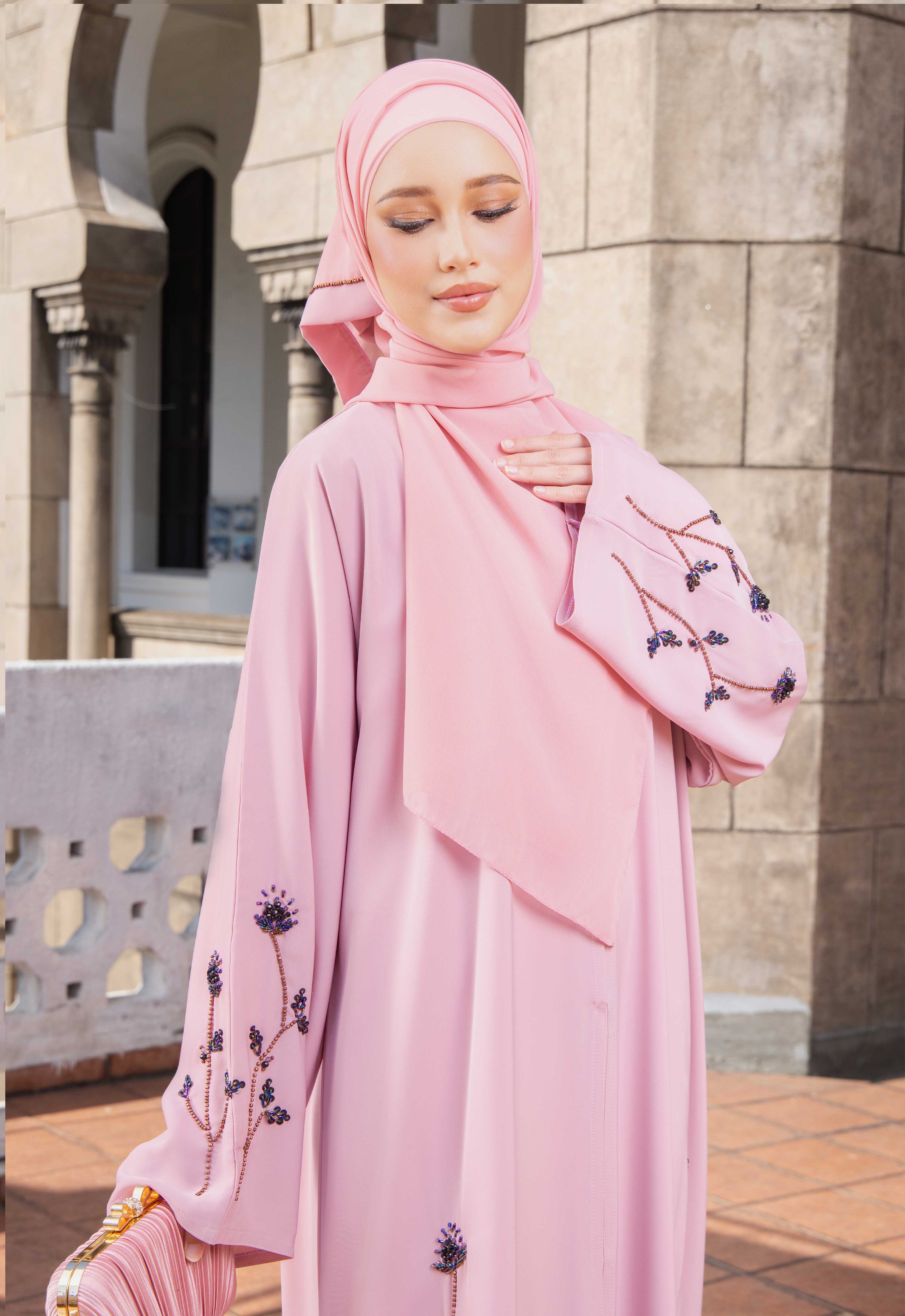 MAYSA ABAYA - DUSTY PINK