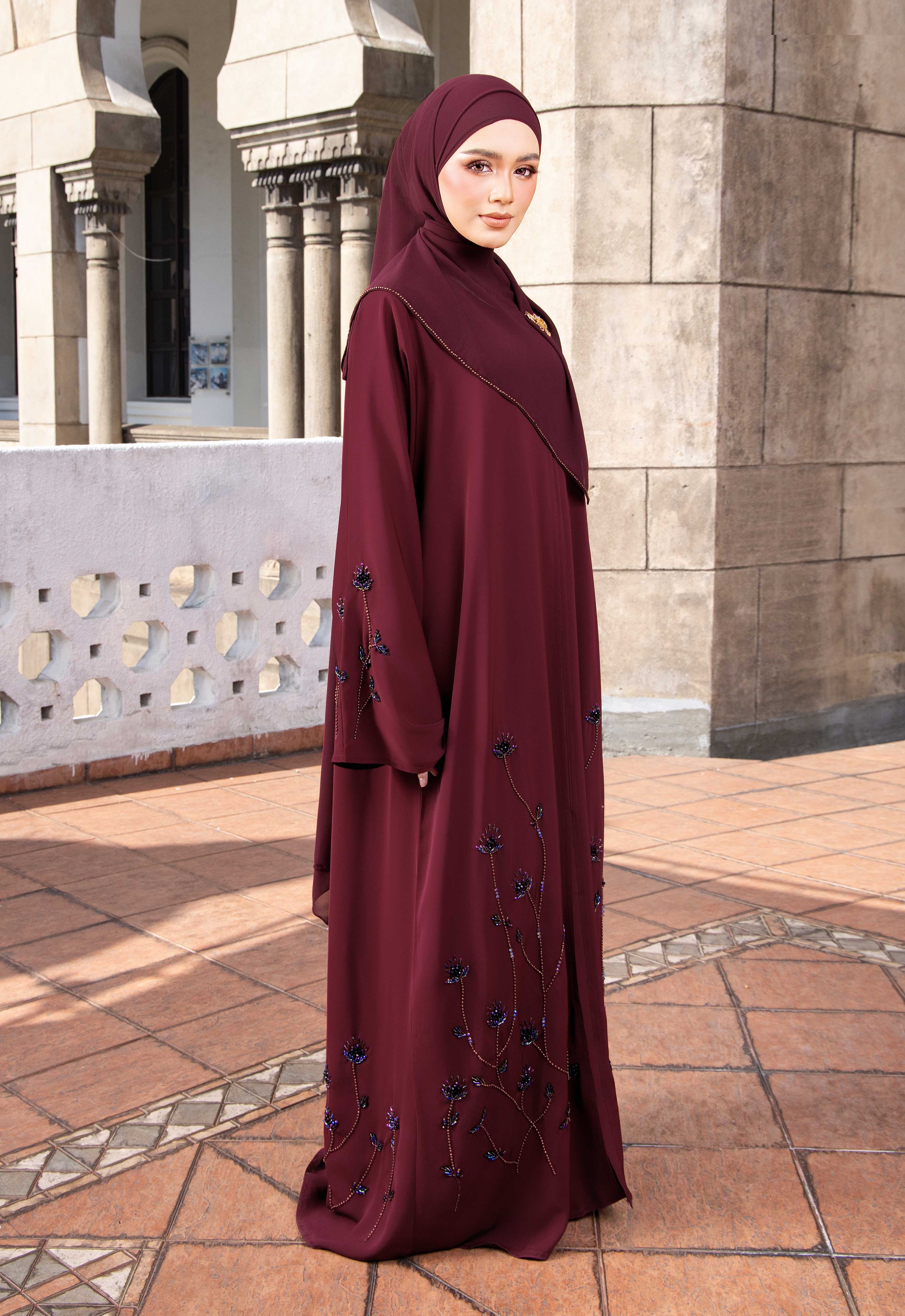 MAYSA ABAYA - MAROON