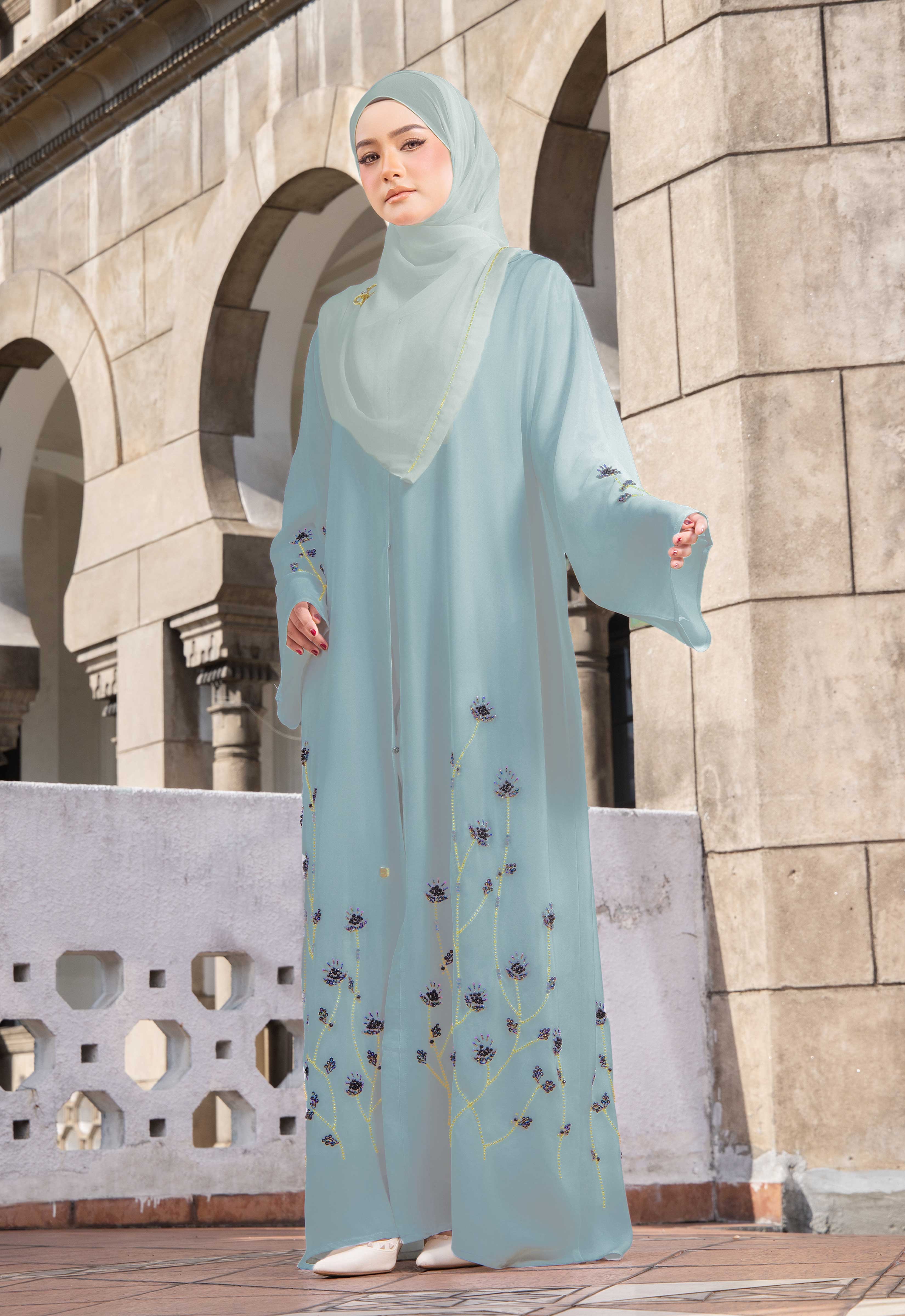 MAYSA ABAYA - MINT BLUE