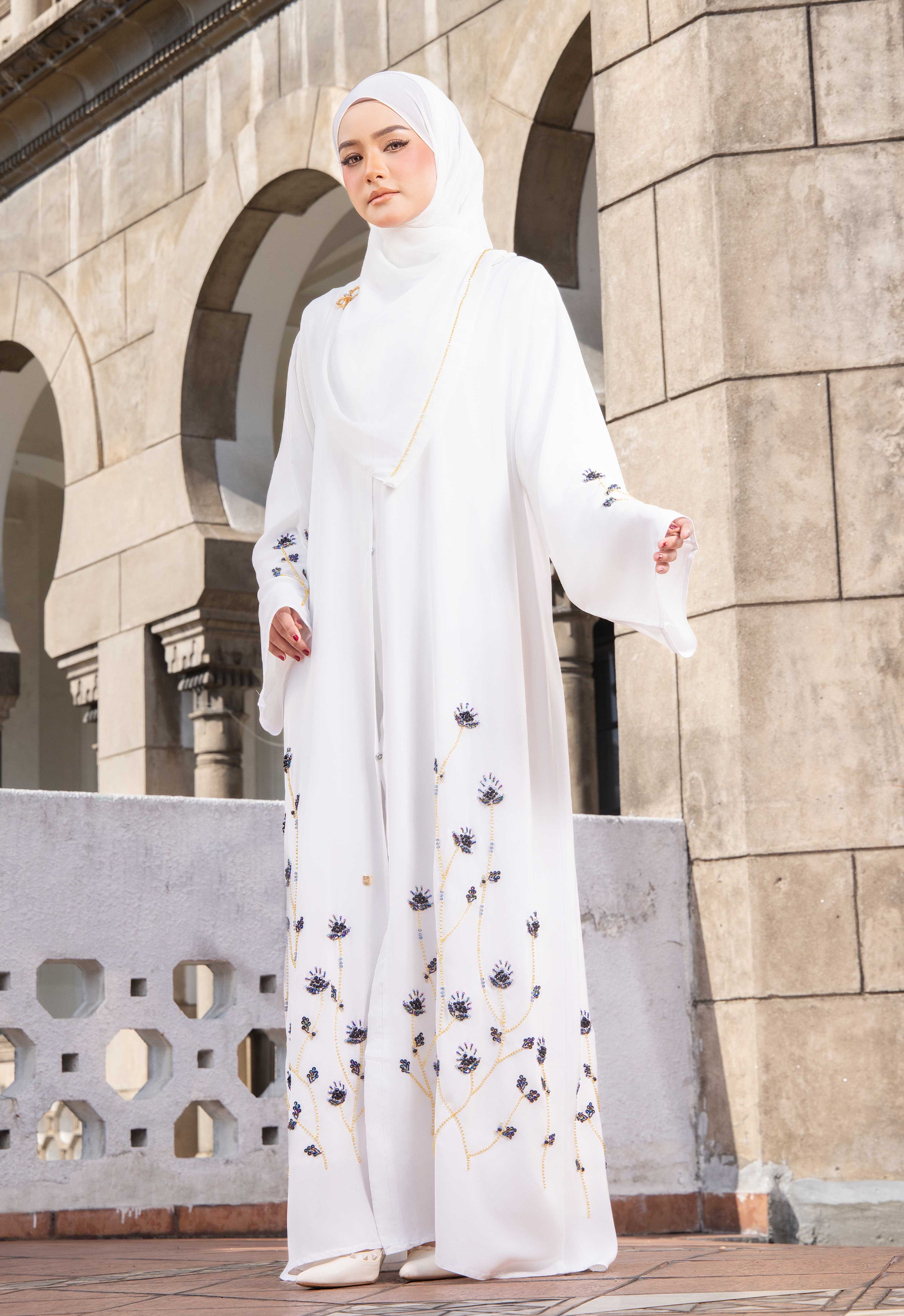MAYSA ABAYA - OFF WHITE