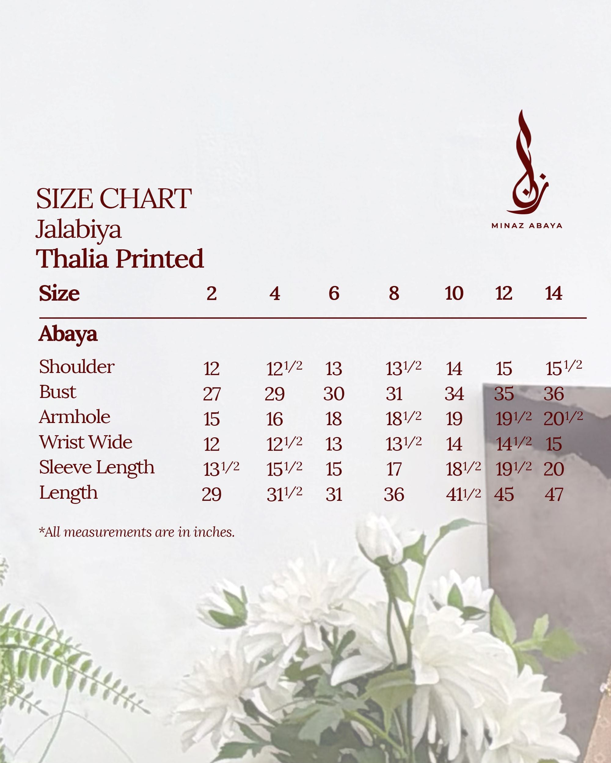 MINAZ ABAYA | KIDS TAALIA PRINTED JALABIYA - BROWN