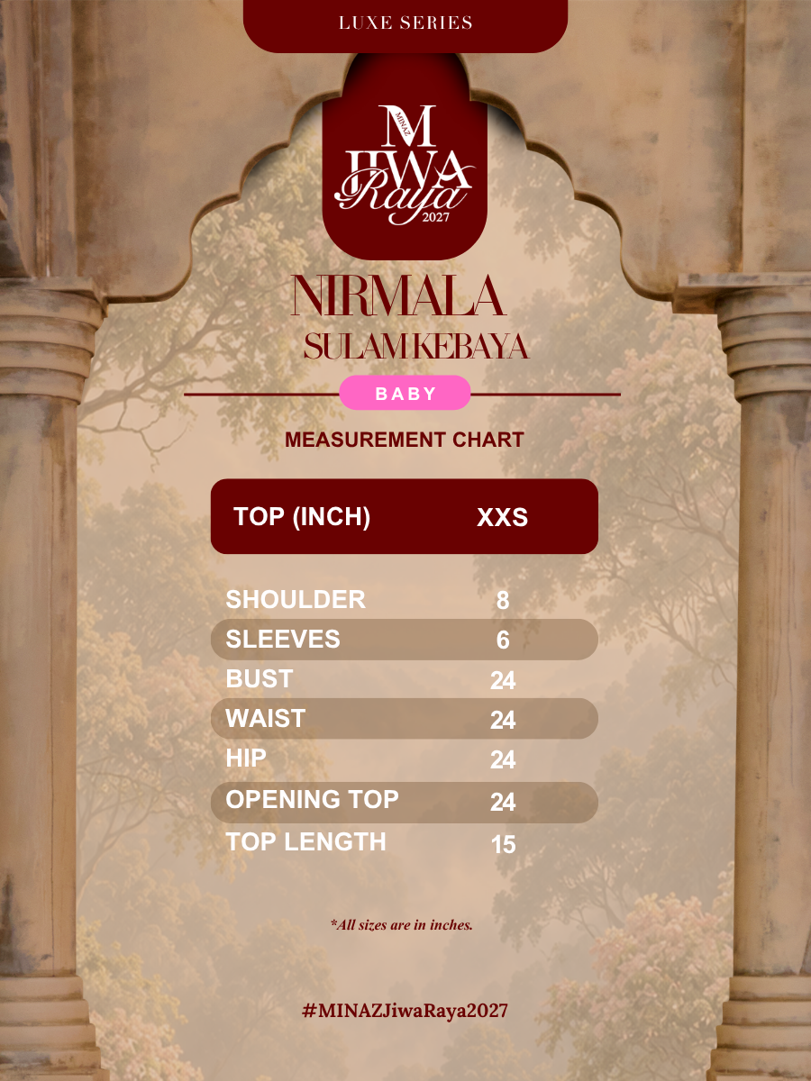 NIRMALA SERIES | NIRMALA KEBAYA SULAM BABY - VANILLA FOREST