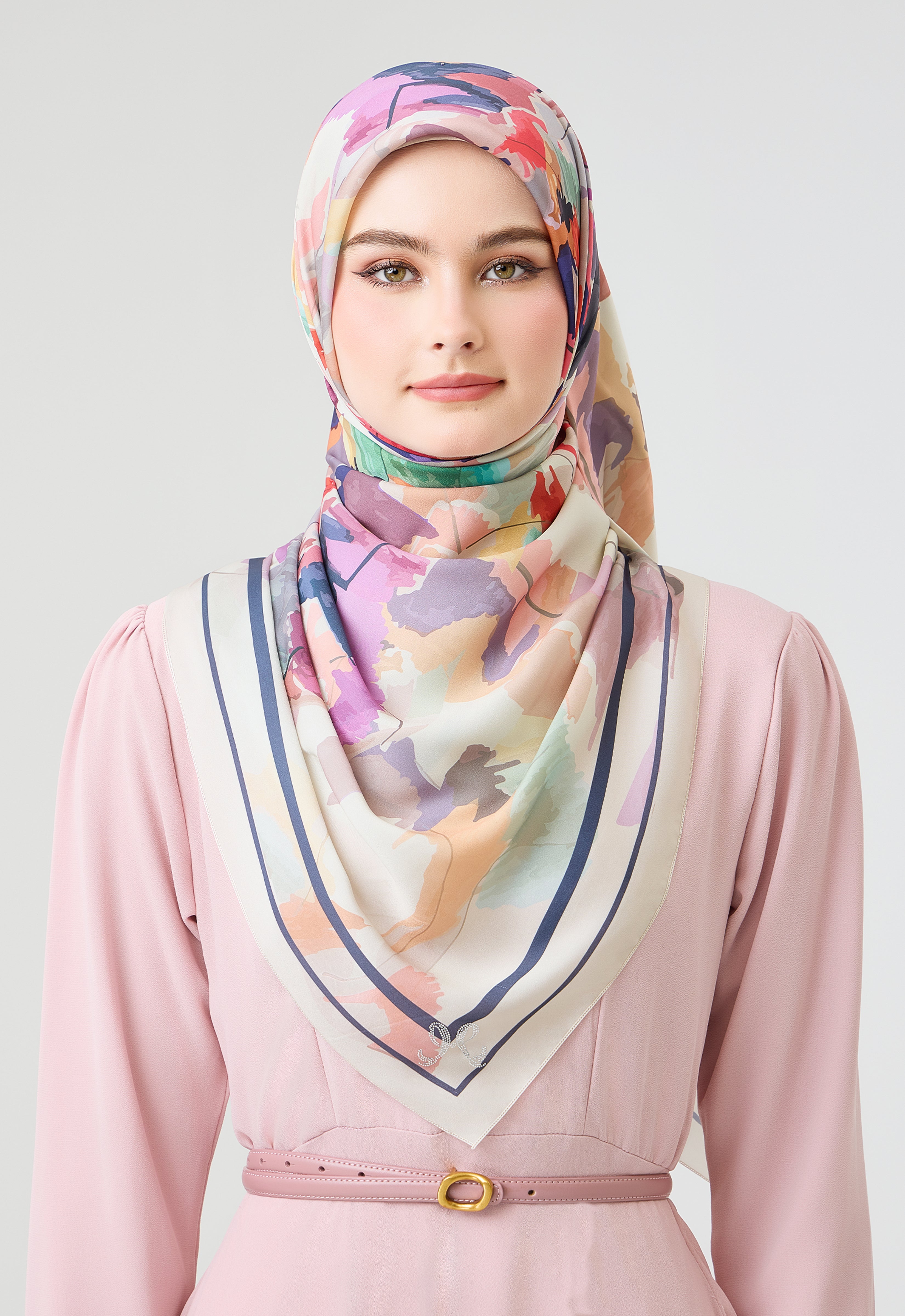 MINAZ Scarf | Origami - Beige