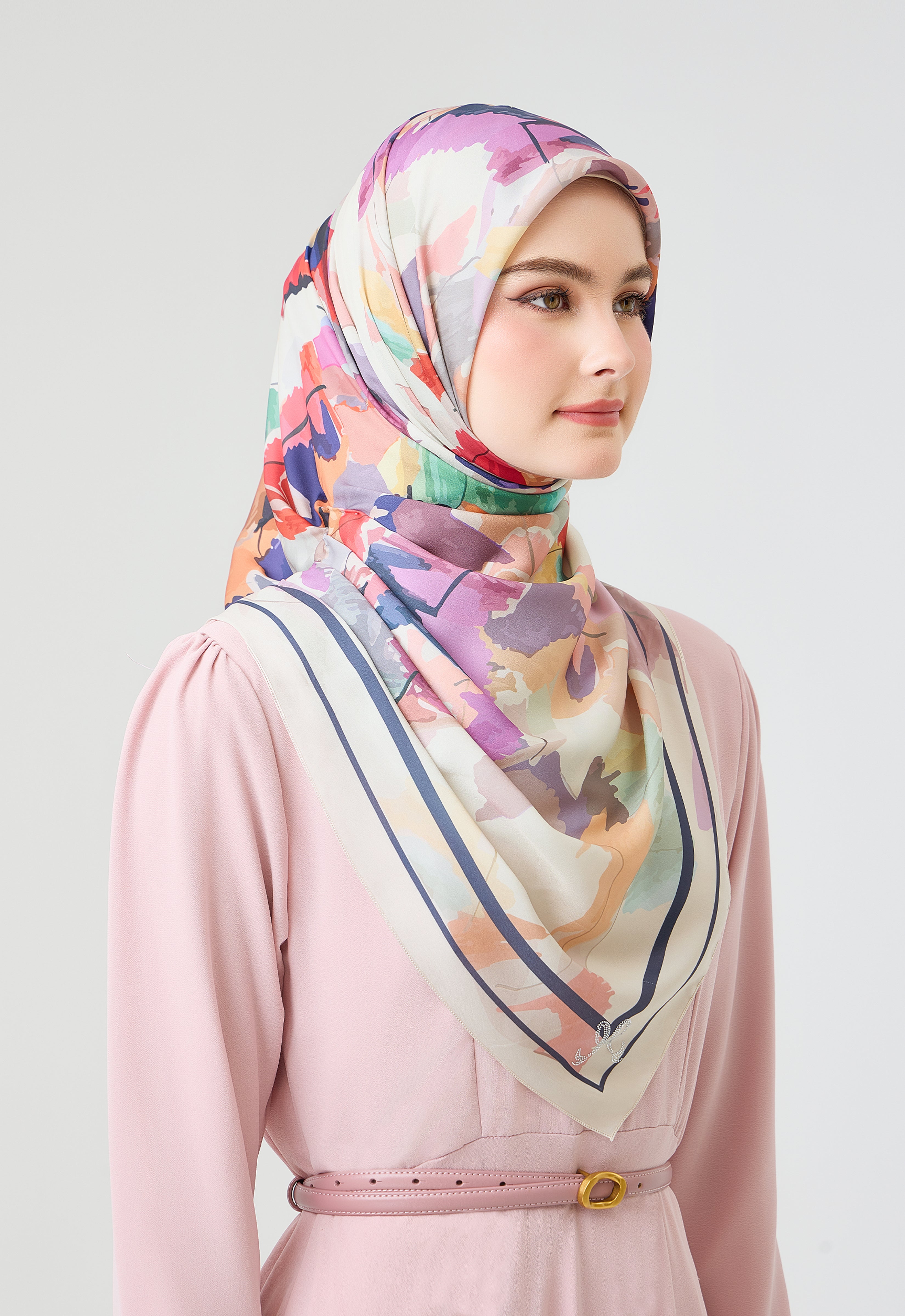 MINAZ Scarf | Origami - Beige