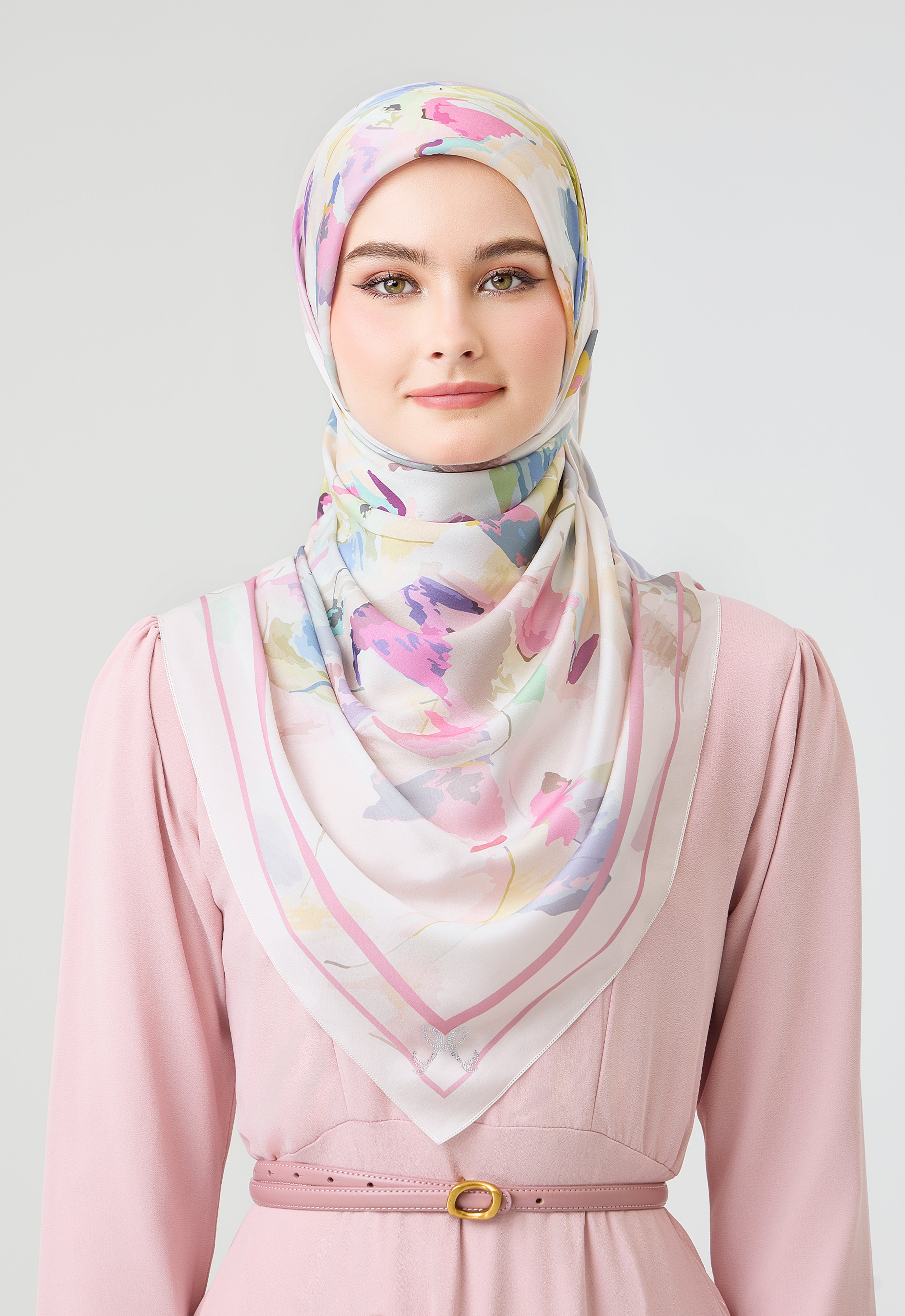 MINAZ Scarf | Origami - Blush