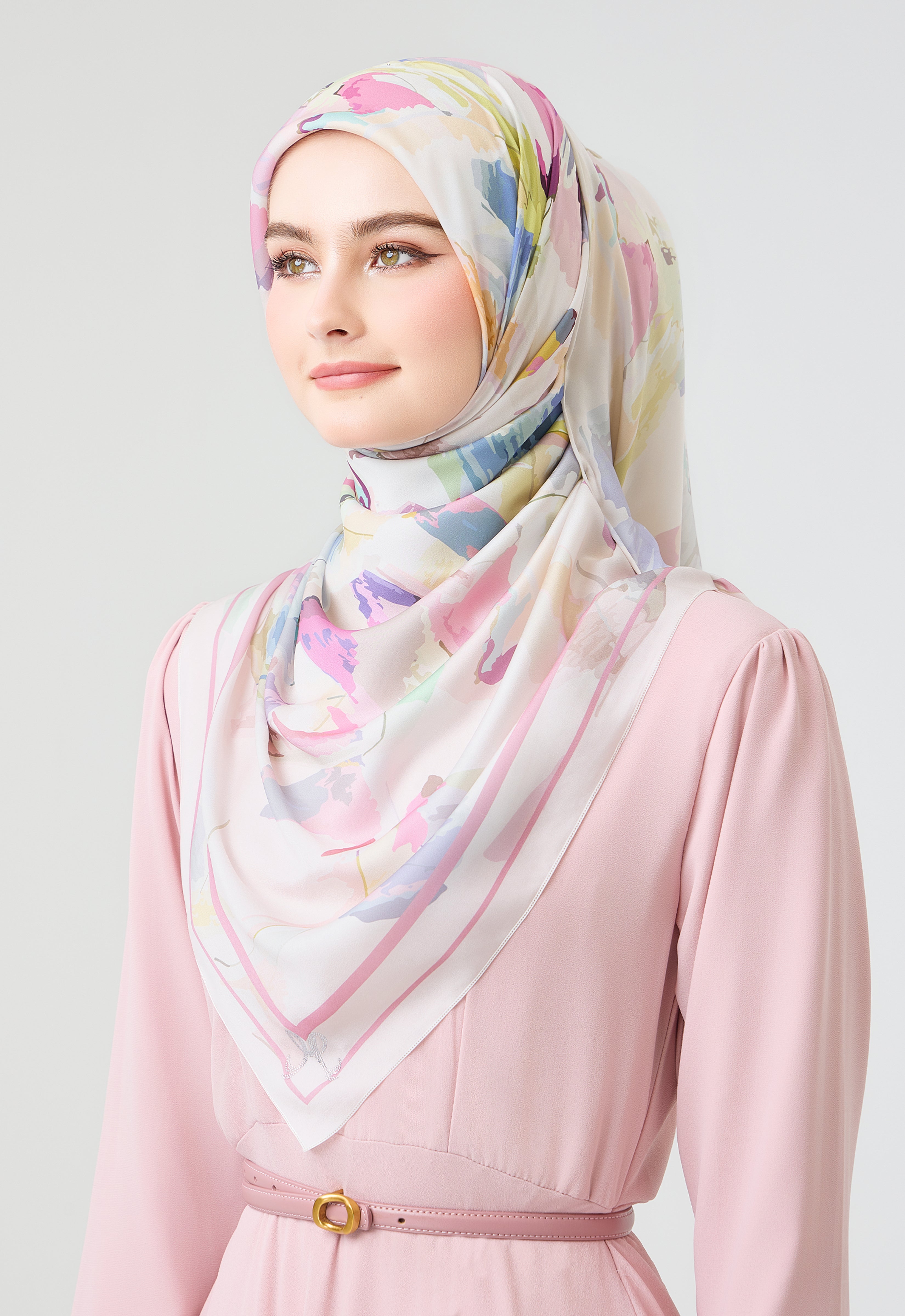 MINAZ Scarf | Origami - Blush