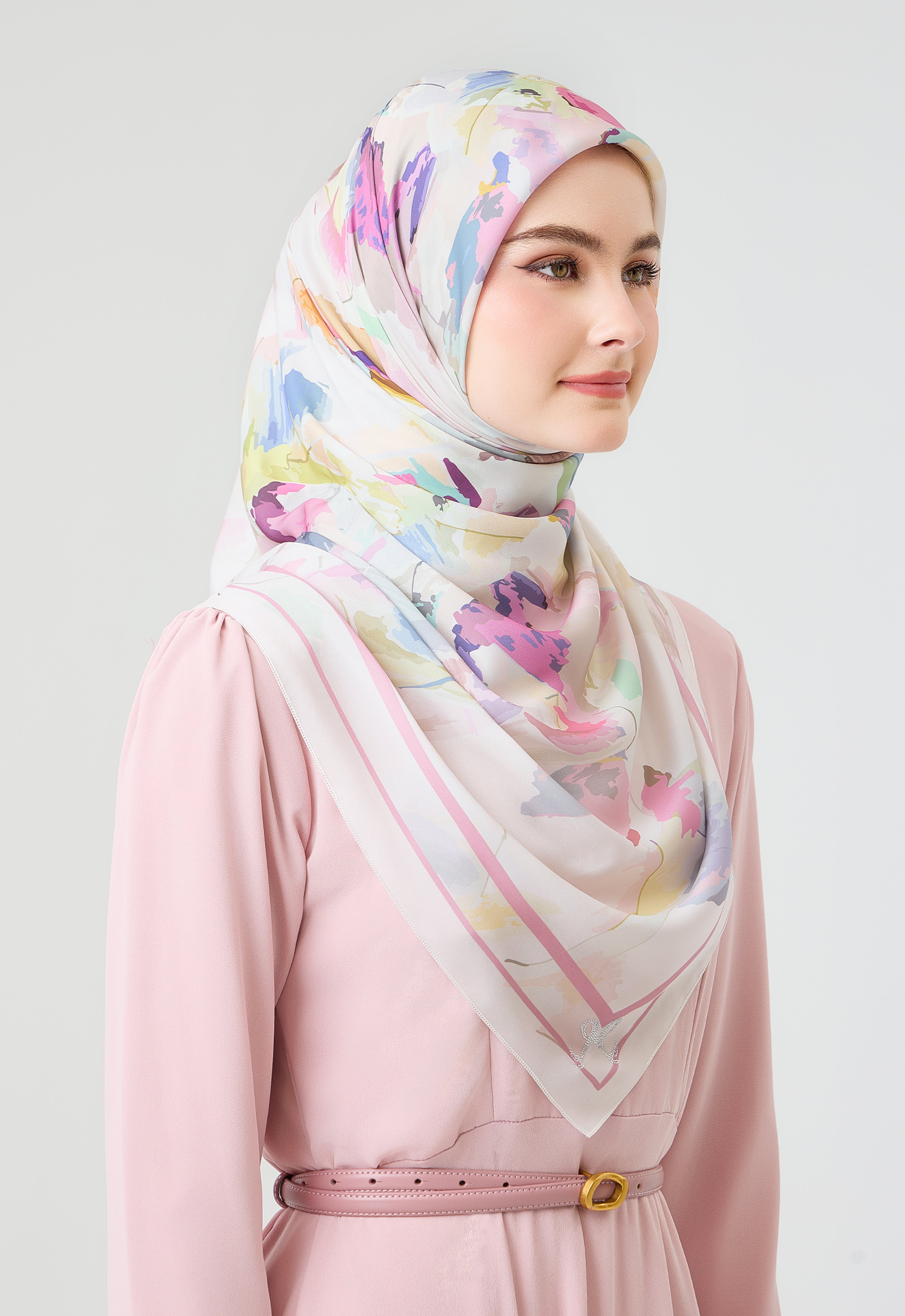 MINAZ Scarf | Origami - Blush