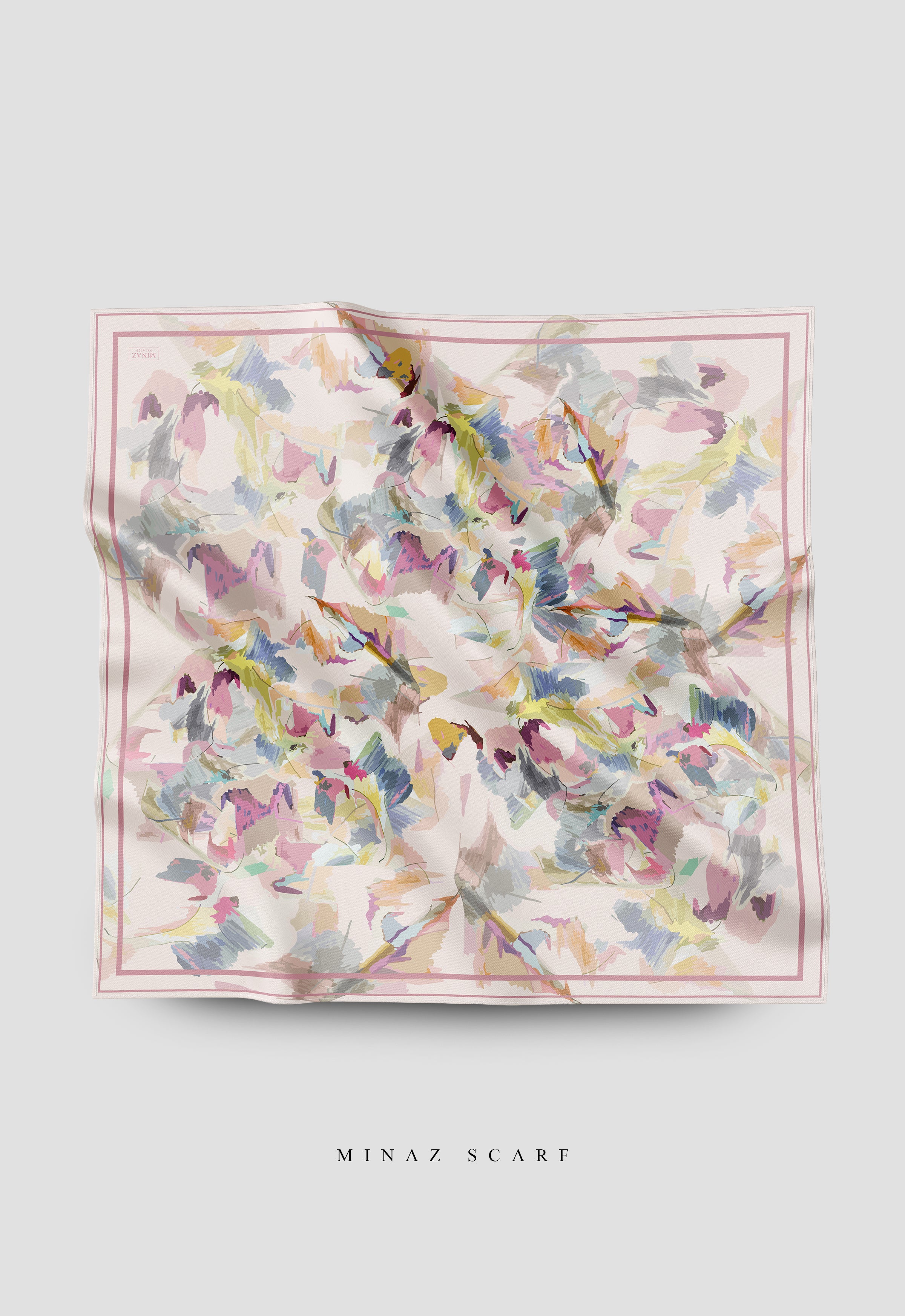 MINAZ Scarf | Origami - Blush