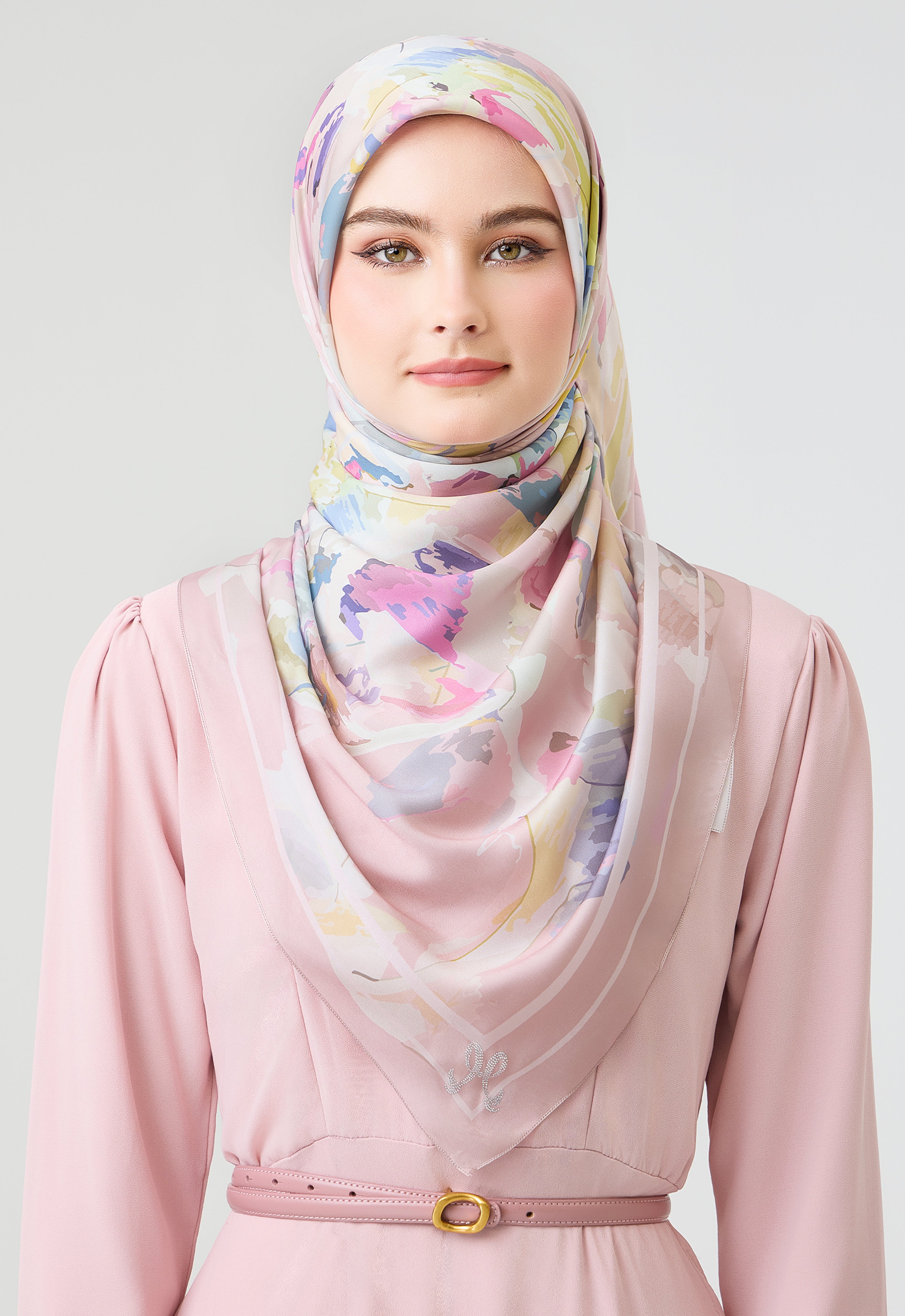 MINAZ Scarf | Origami - Dusty Pink