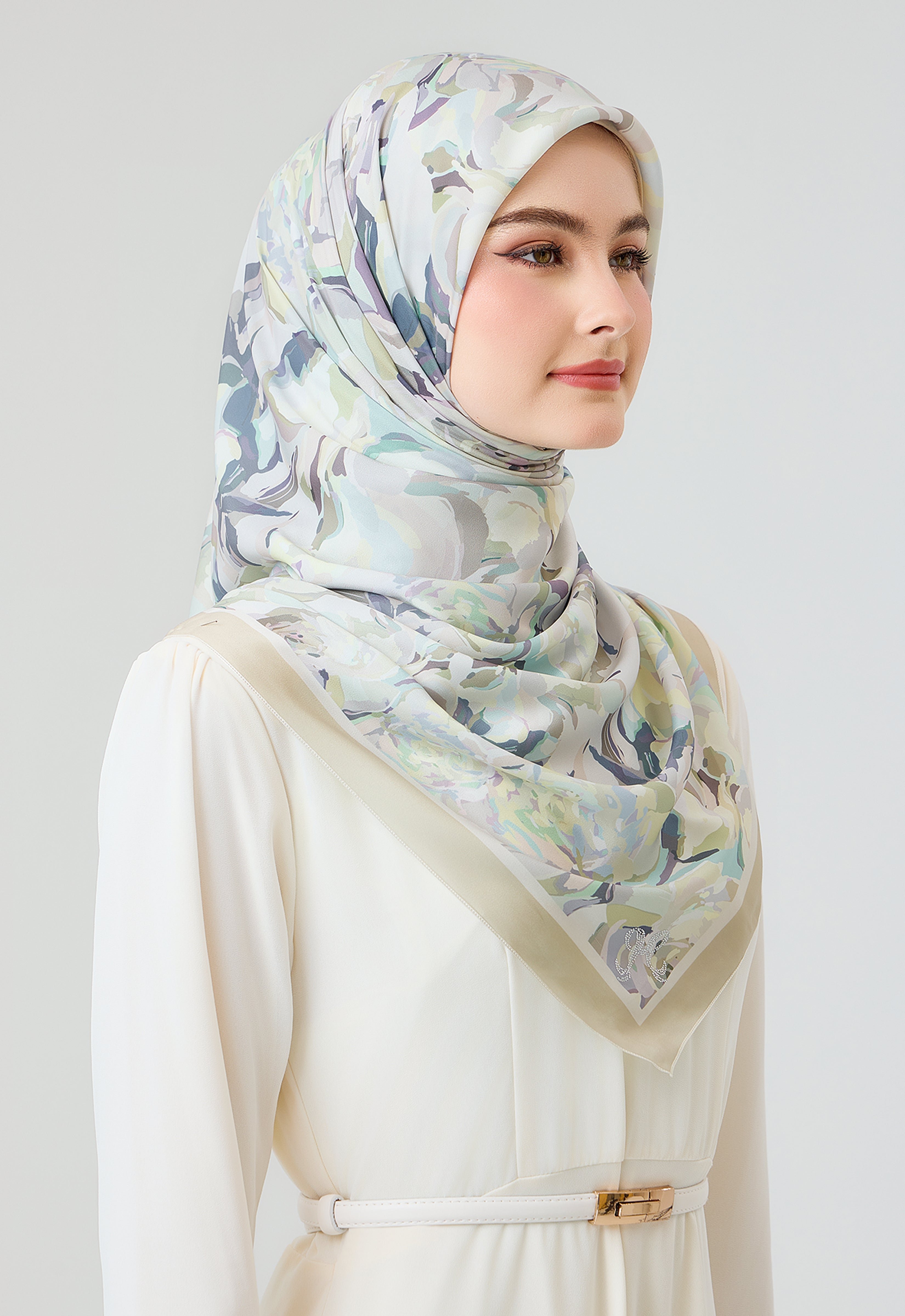 MINAZ Scarf | Rosella - Khaki
